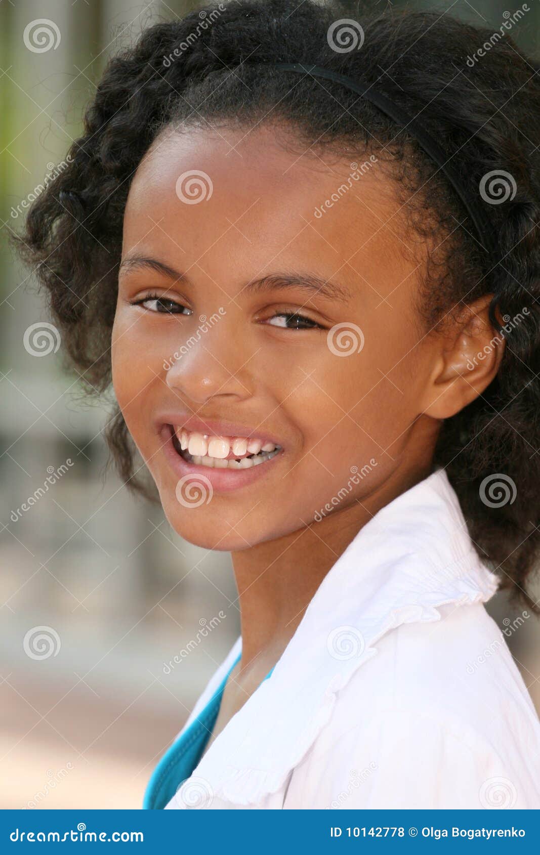 Smiling African American Teen 112