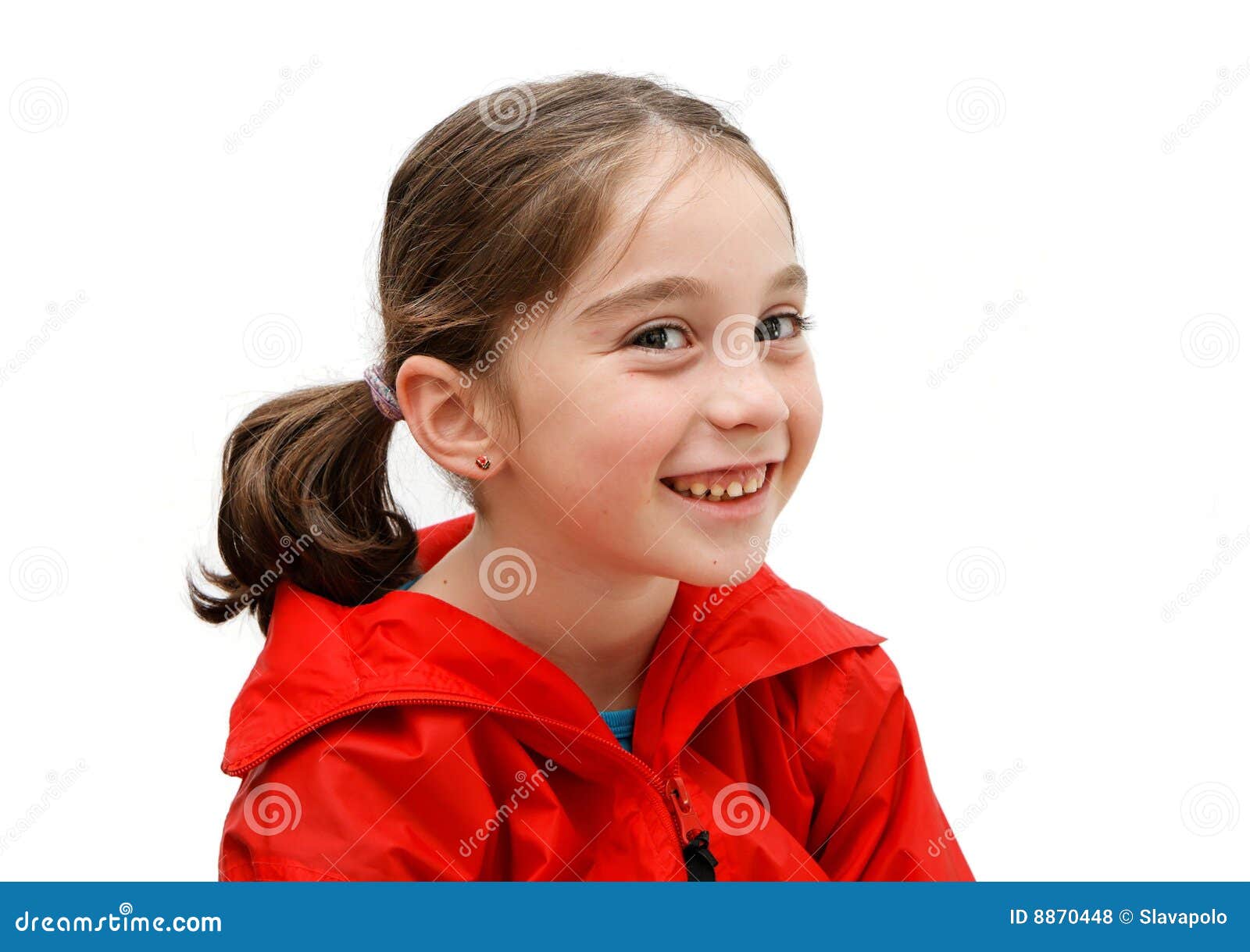 Smiling Cute Girl With Pigtails Royalty Free Stock Photos Im