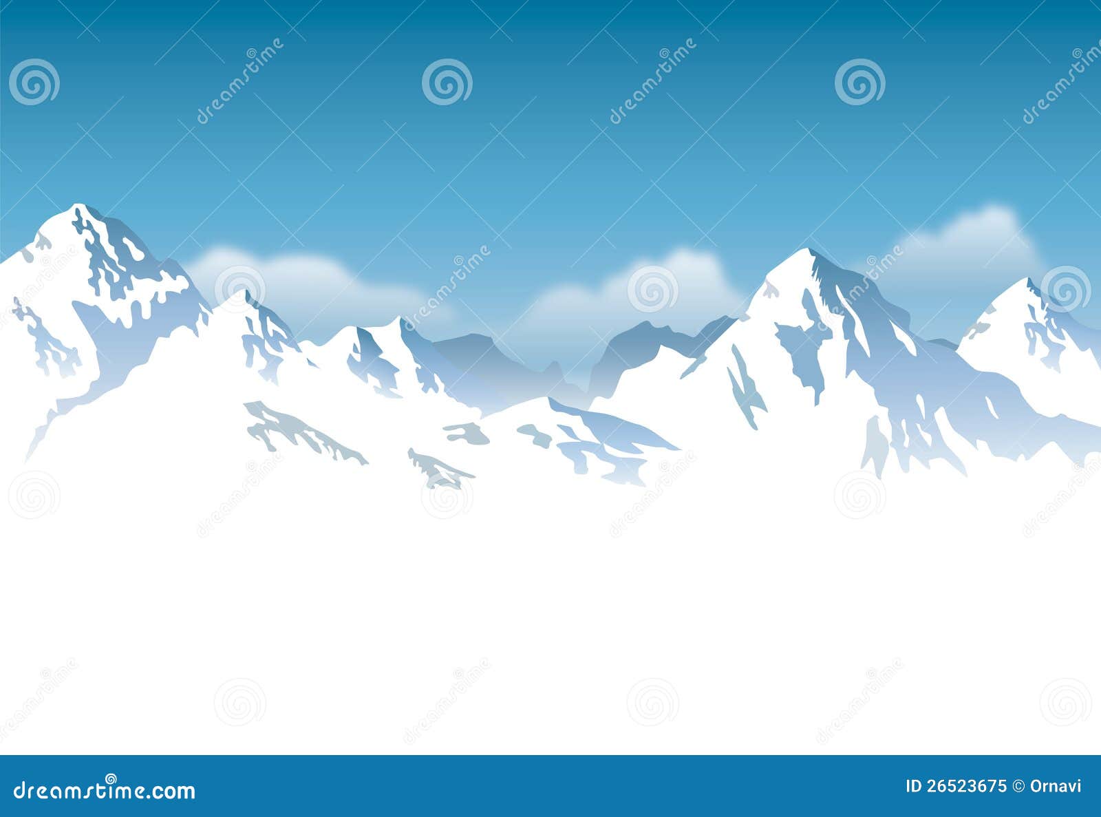 snow capped mountains clipart - photo #22