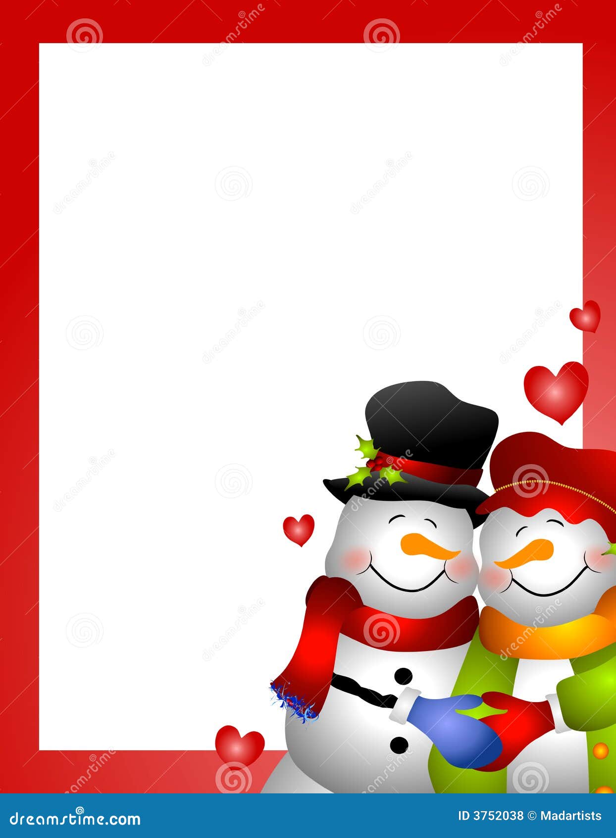 Snowman Clipart Border