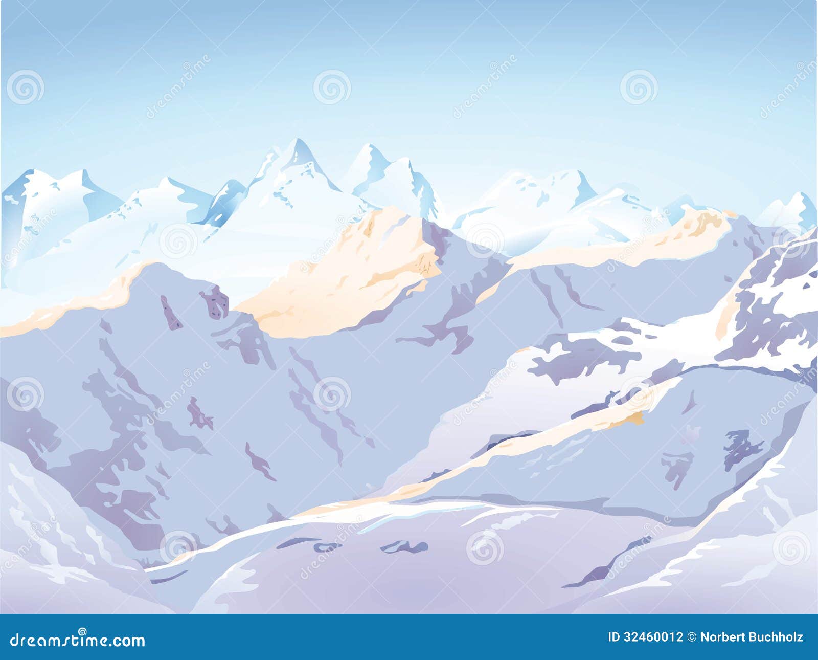 snow capped mountains clipart - photo #30