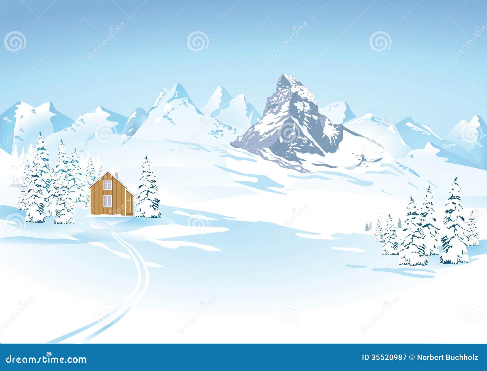 snowy mountain clipart - photo #5