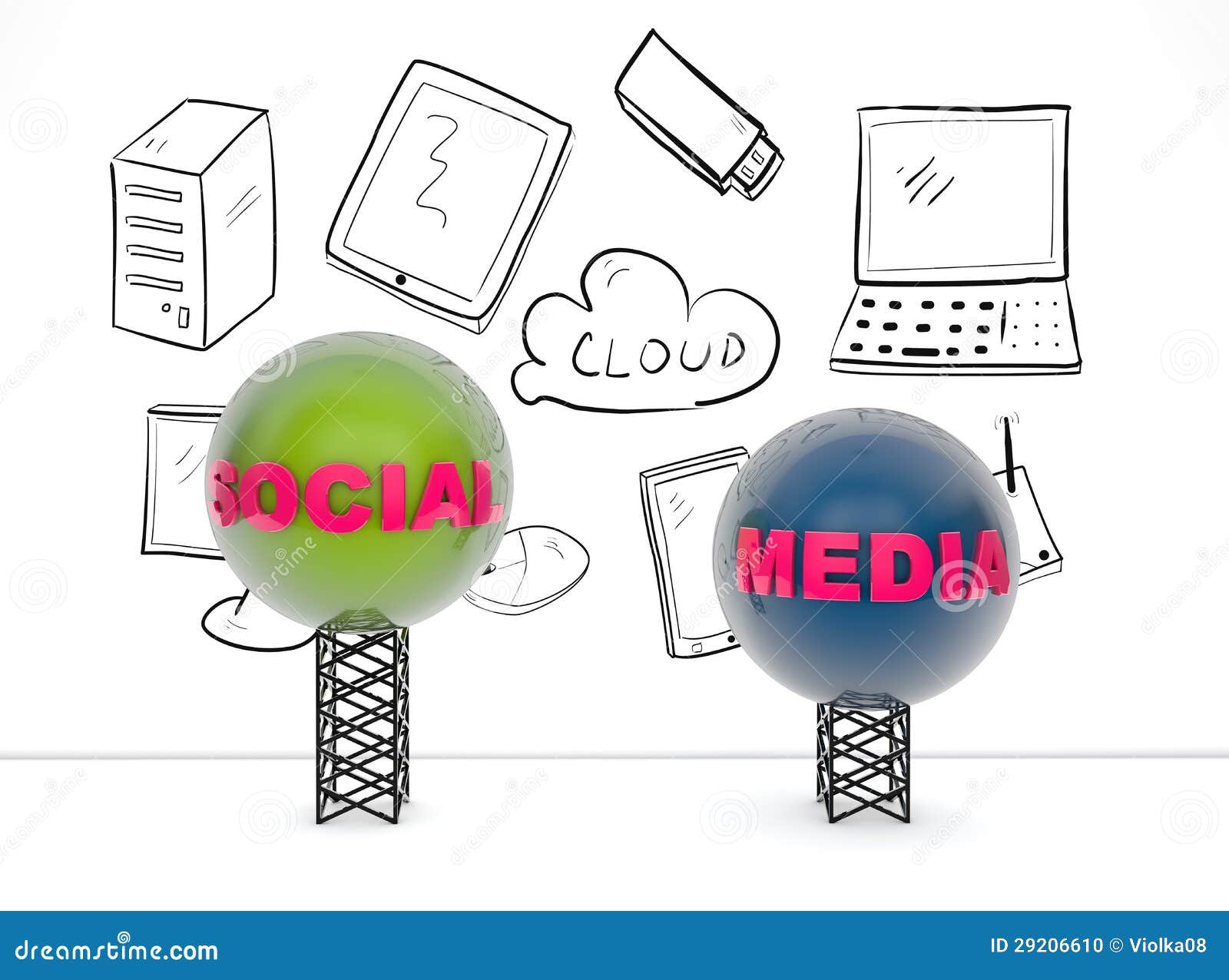 Social Media Concept Stock Photo - Image: 29206610