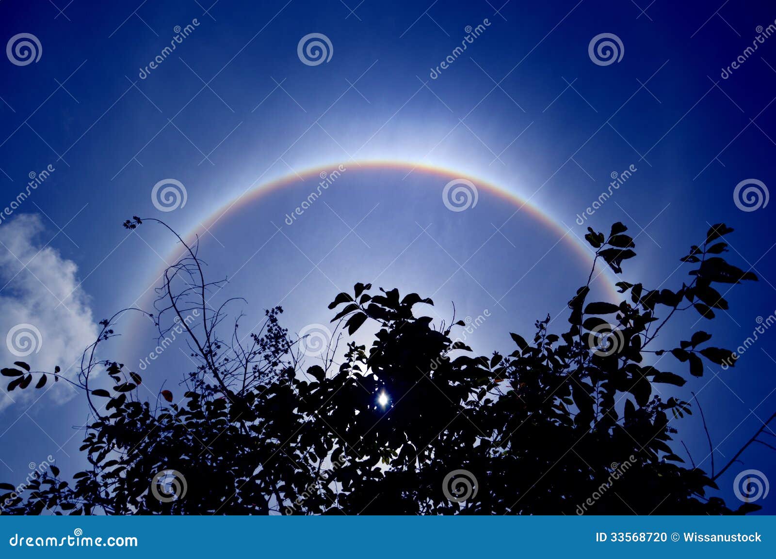 Solar Corona, Ring Around The Sun Background Stock Photo ...