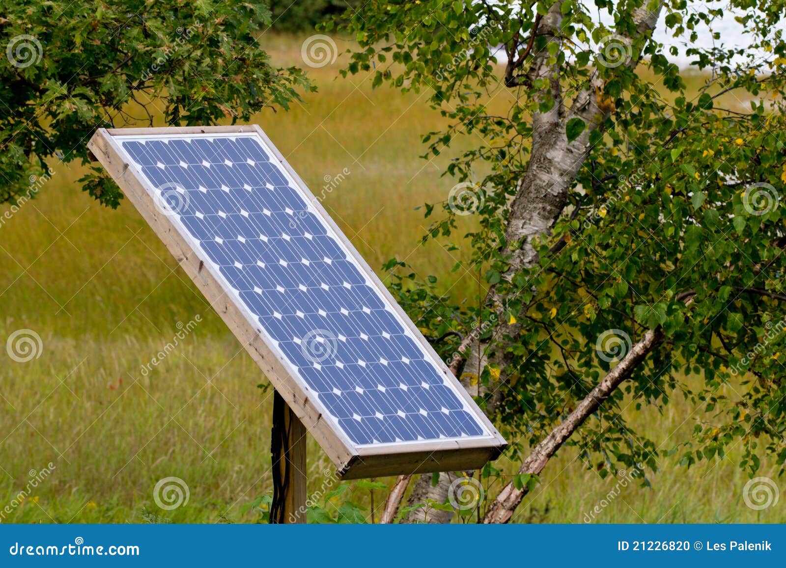 Solar Panel In Natural Setting Stock Photo - Image: 21226820