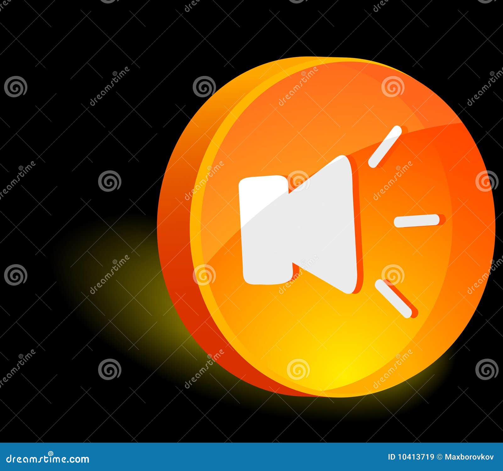 Sound Icon. Royalty Free Stock Images - Image: 10413719