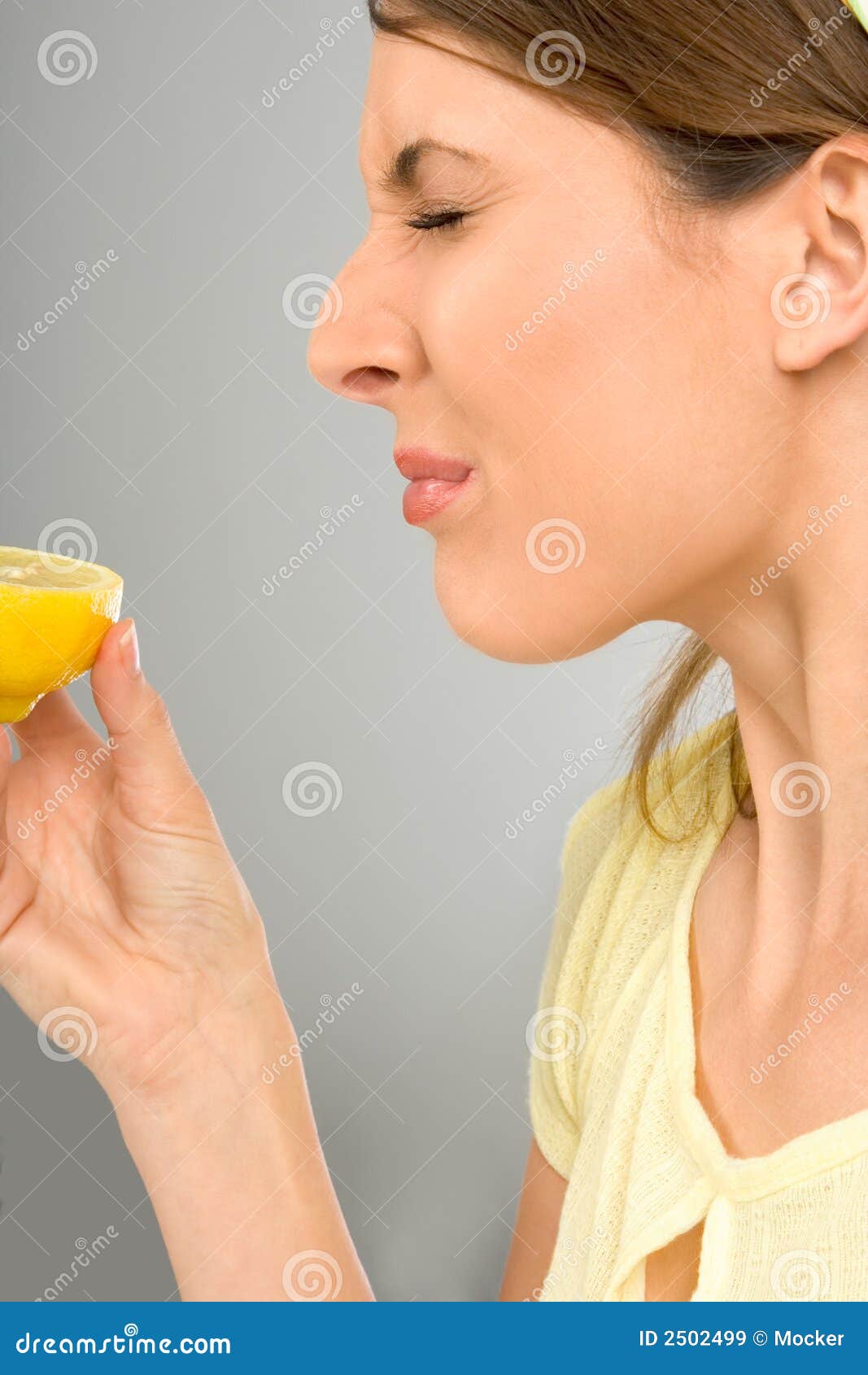 Royalty Free Stock Images: Sour grimace on woman face