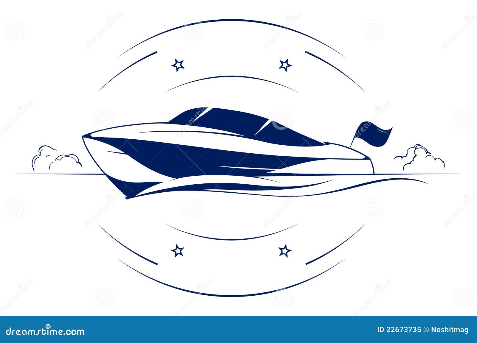 Speed Boat Icon Royalty Free Stock Photo - Image: 22673735