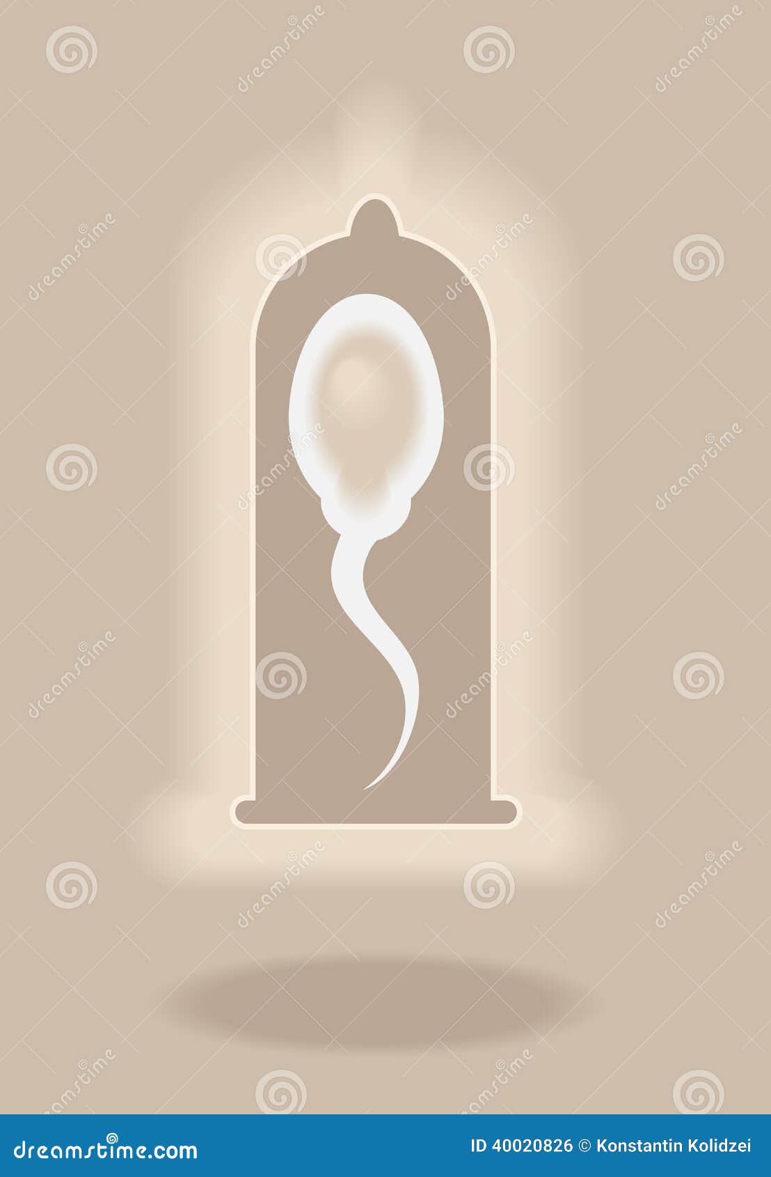 Sperm And Condom Stock Vector Illustration Of Male 40020826