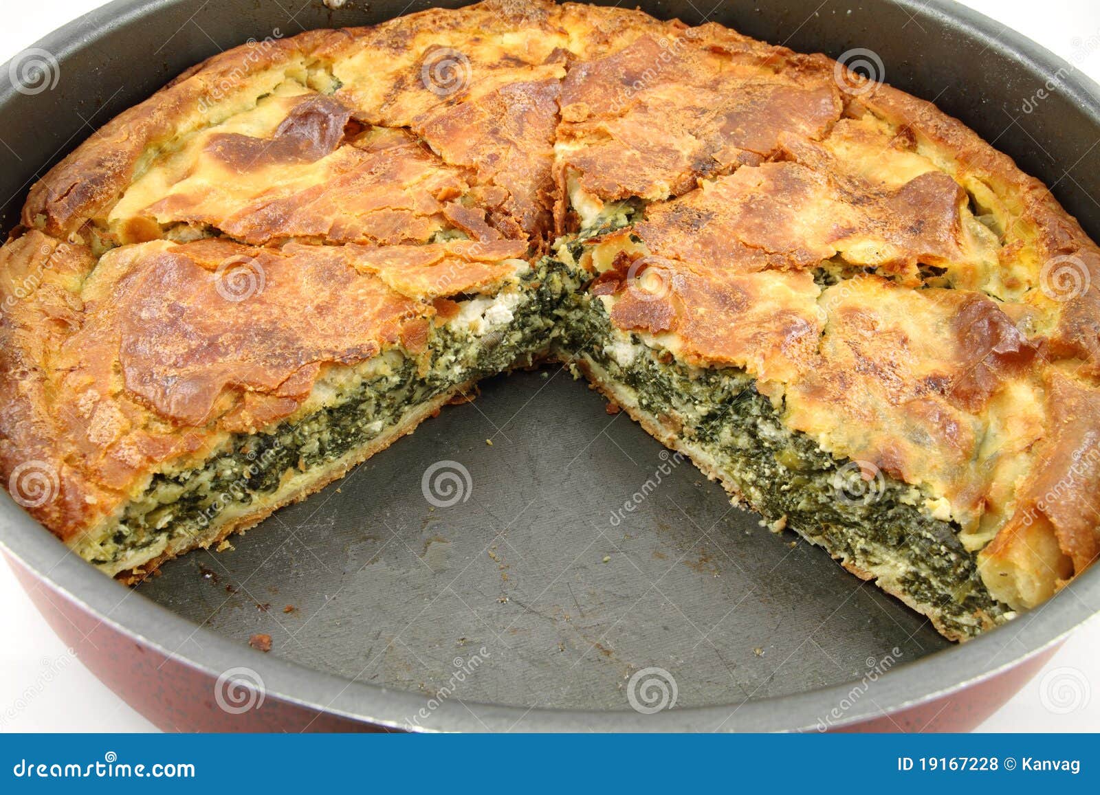 Spinattorte (spanakopita) Lizenzfreie Stockfotos - Bild: 19167228