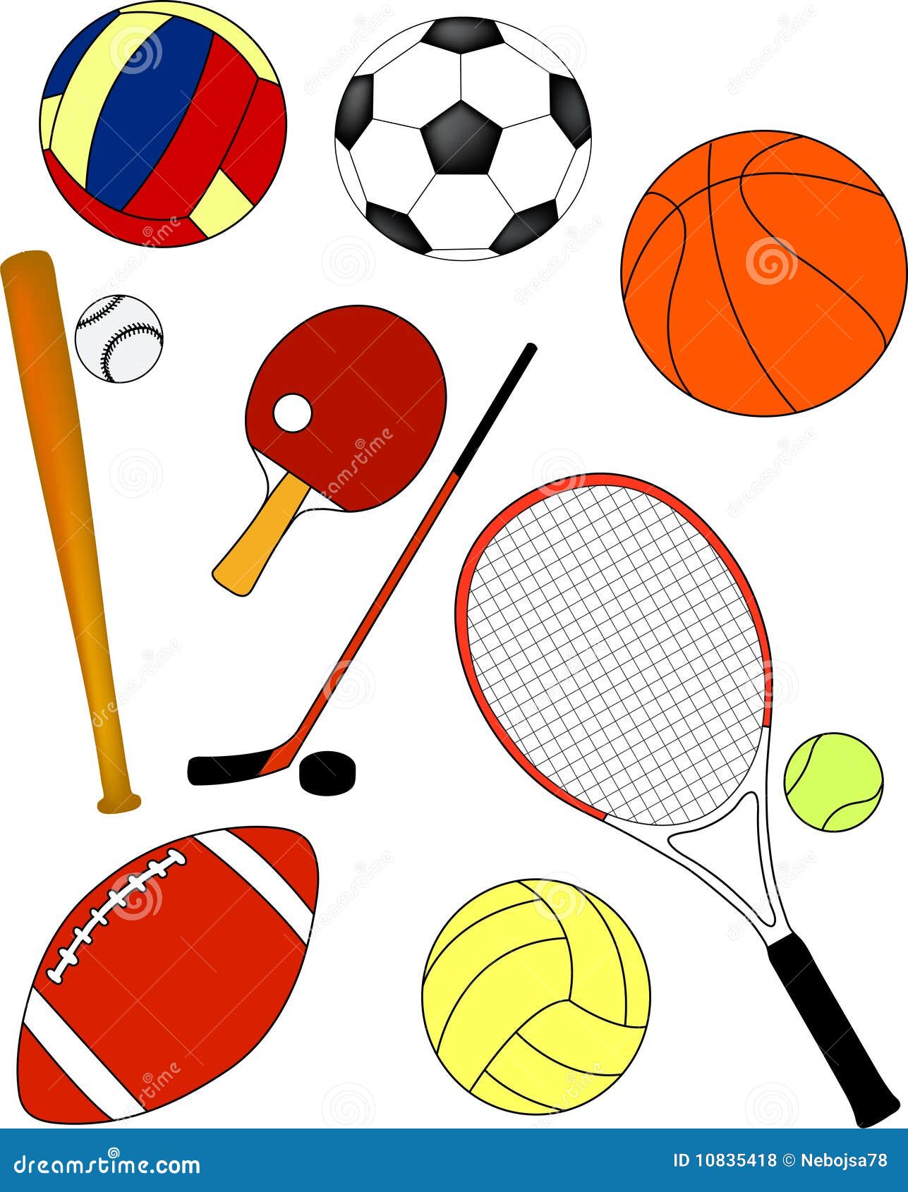 clipart sports equipment - photo #18