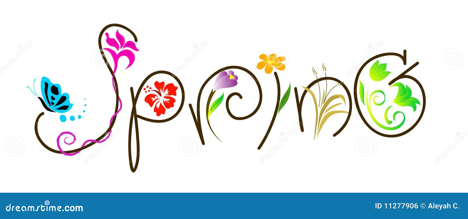 spring word clip art - photo #25