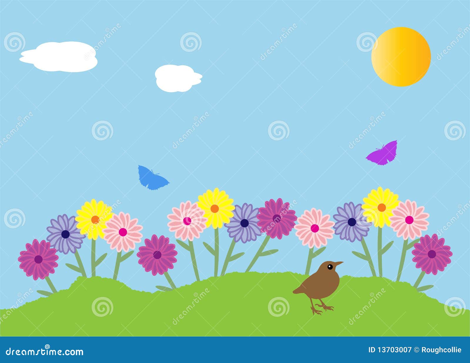 clipart of a beautiful garden - photo #9