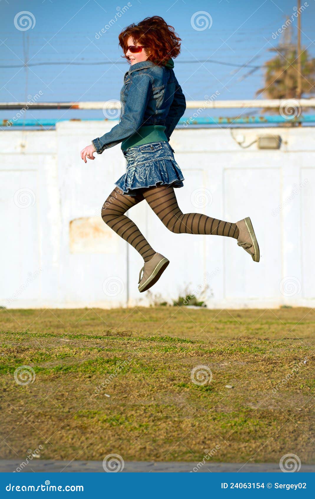 Spring Jump Stock Images Image 24063154