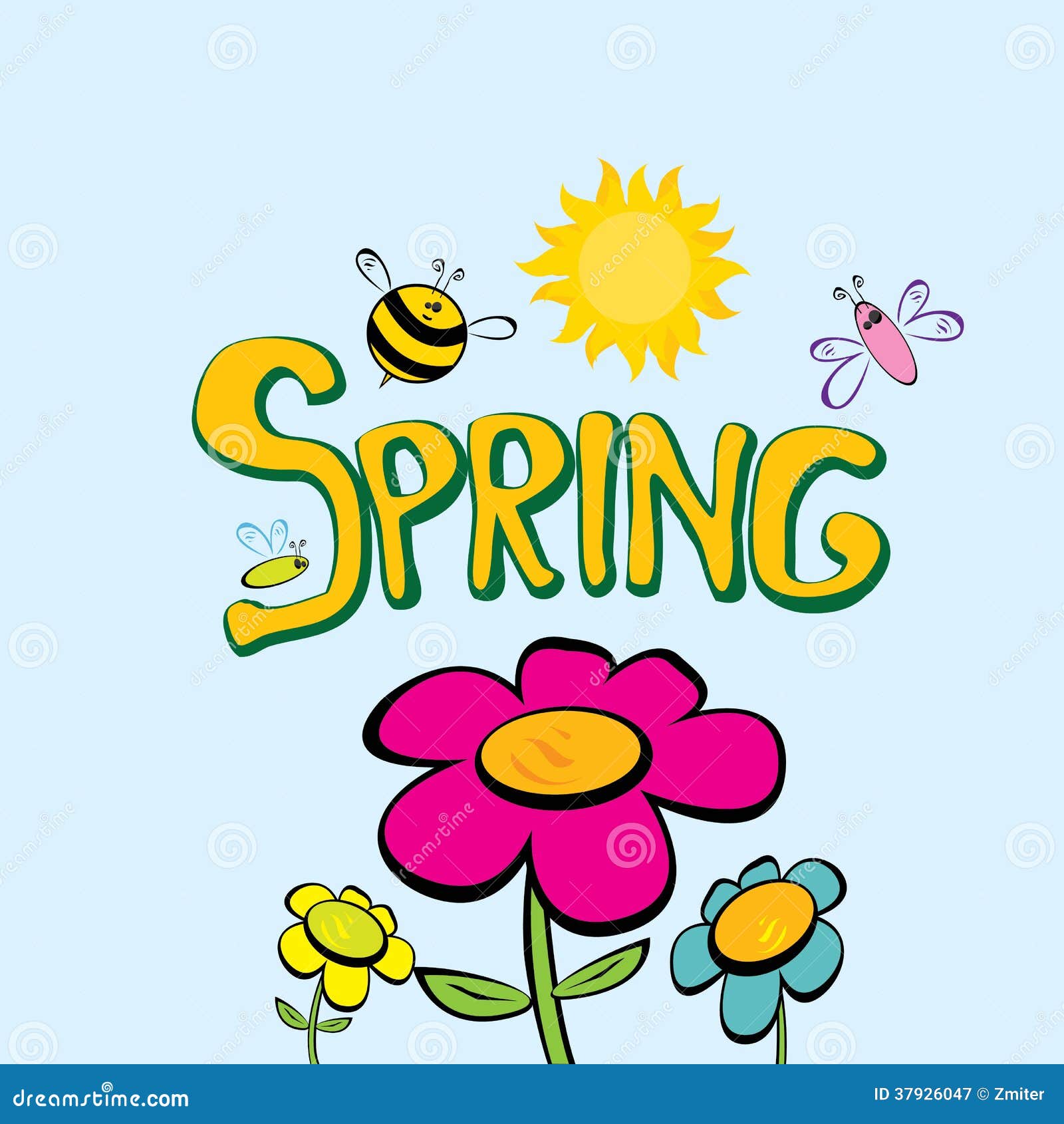 spring word clip art - photo #44