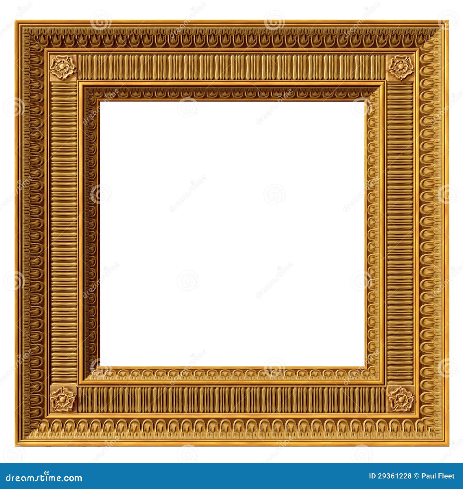 Neoclassical Frame Square Neoclassical Frame Royalty Free Stock Photos