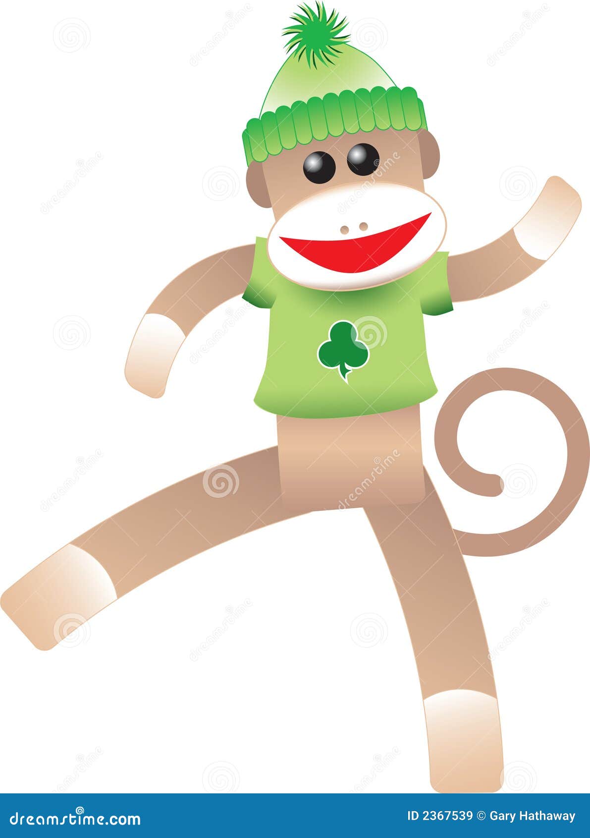 St. Patrick's Sock Monkey Royalty Free Stock Images Image 2367539