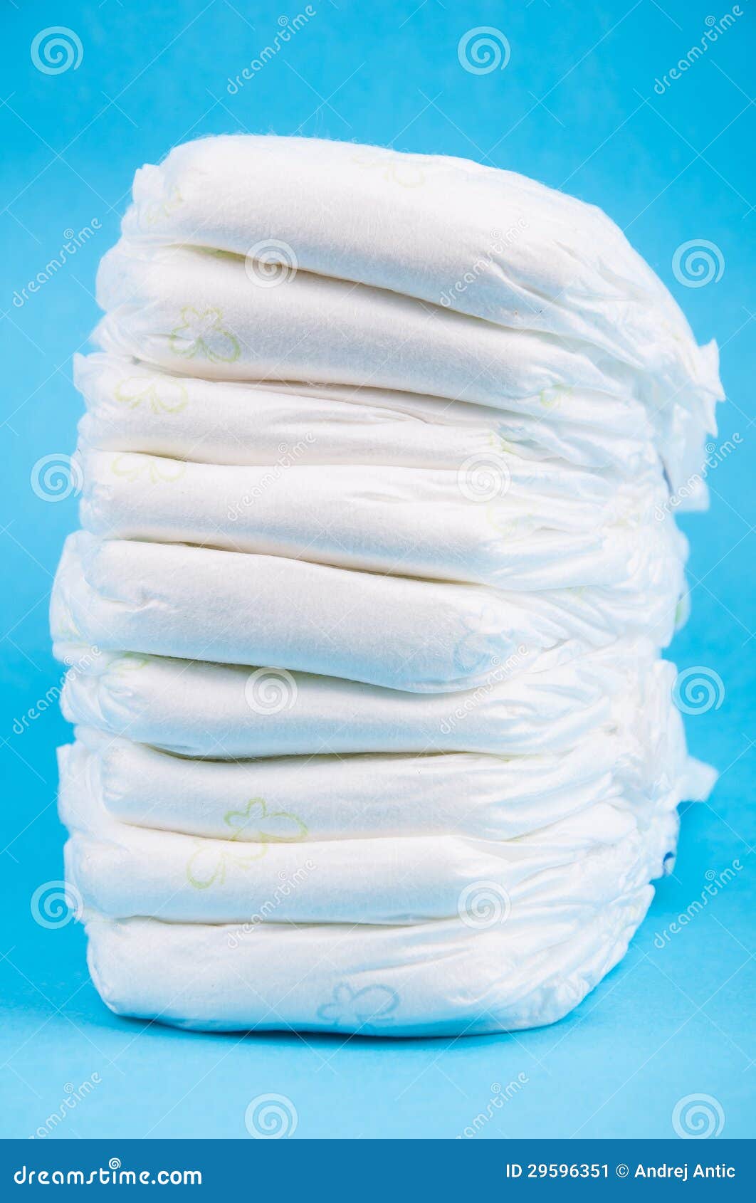 Stack Of Diapers Stock Image Image 29596351