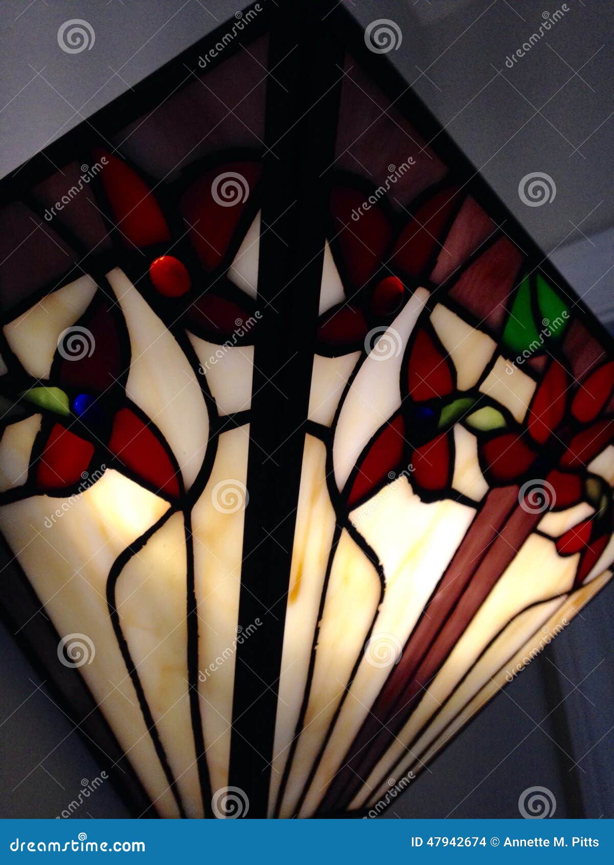 Stained Glass Sconce Stock Photo - Image: 47942674