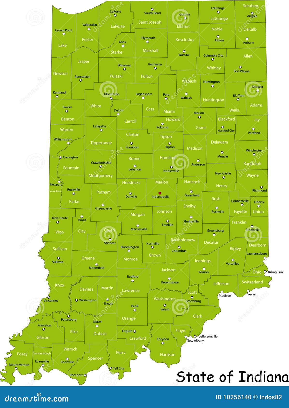 clipart map of indiana - photo #44