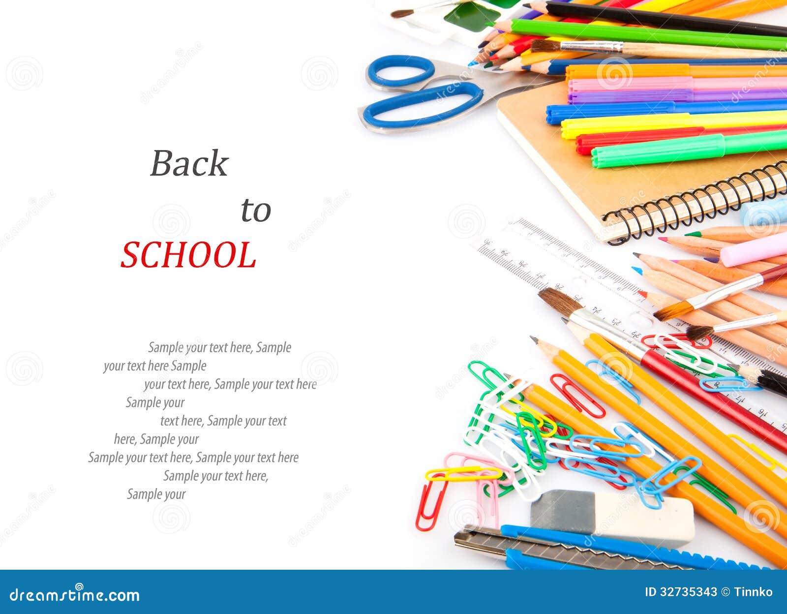 Stationery Back To School Concept Stock Photos Image 32735343