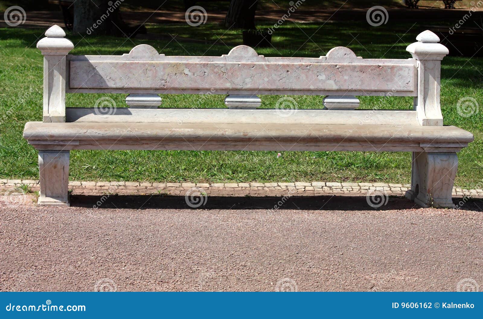 Stone Bench In Park Stock Photography Image 9606162