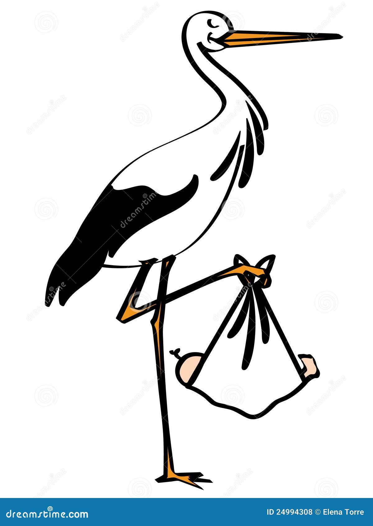 clip art stork delivering baby - photo #40