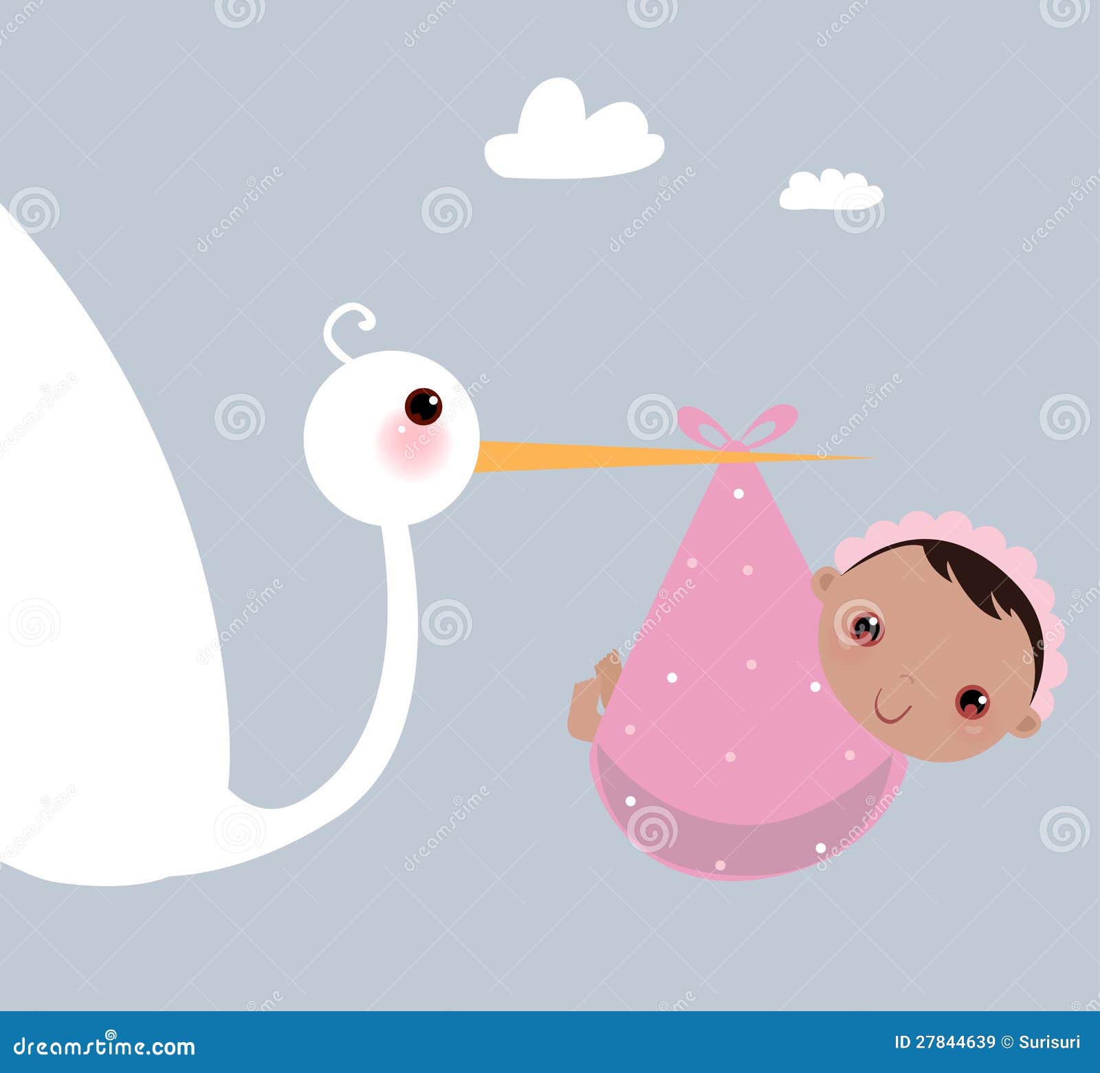 clipart image stork holding a baby - photo #23