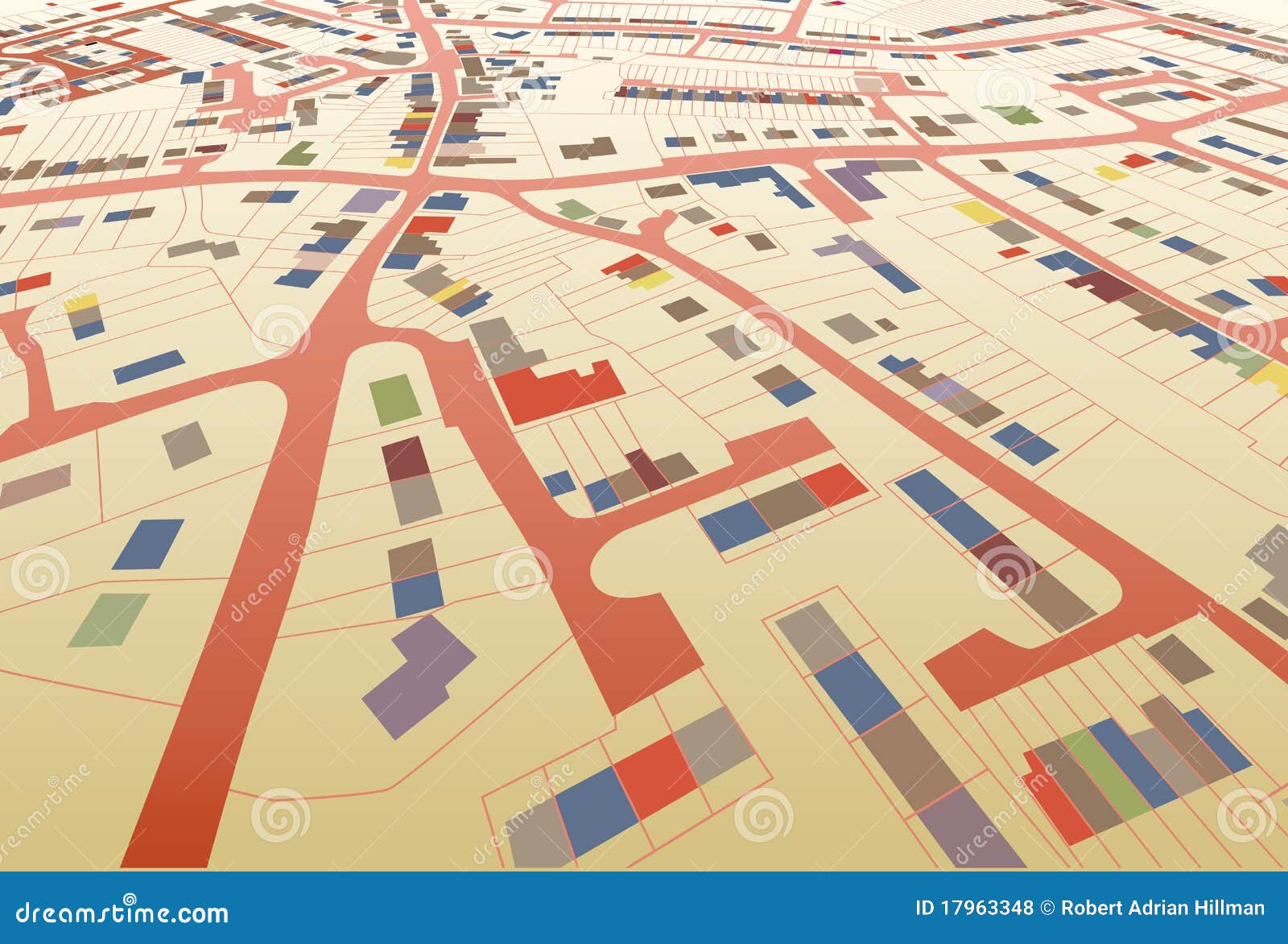 Streetmap Perspective Royalty Free Stock Photos - Image: 17963348