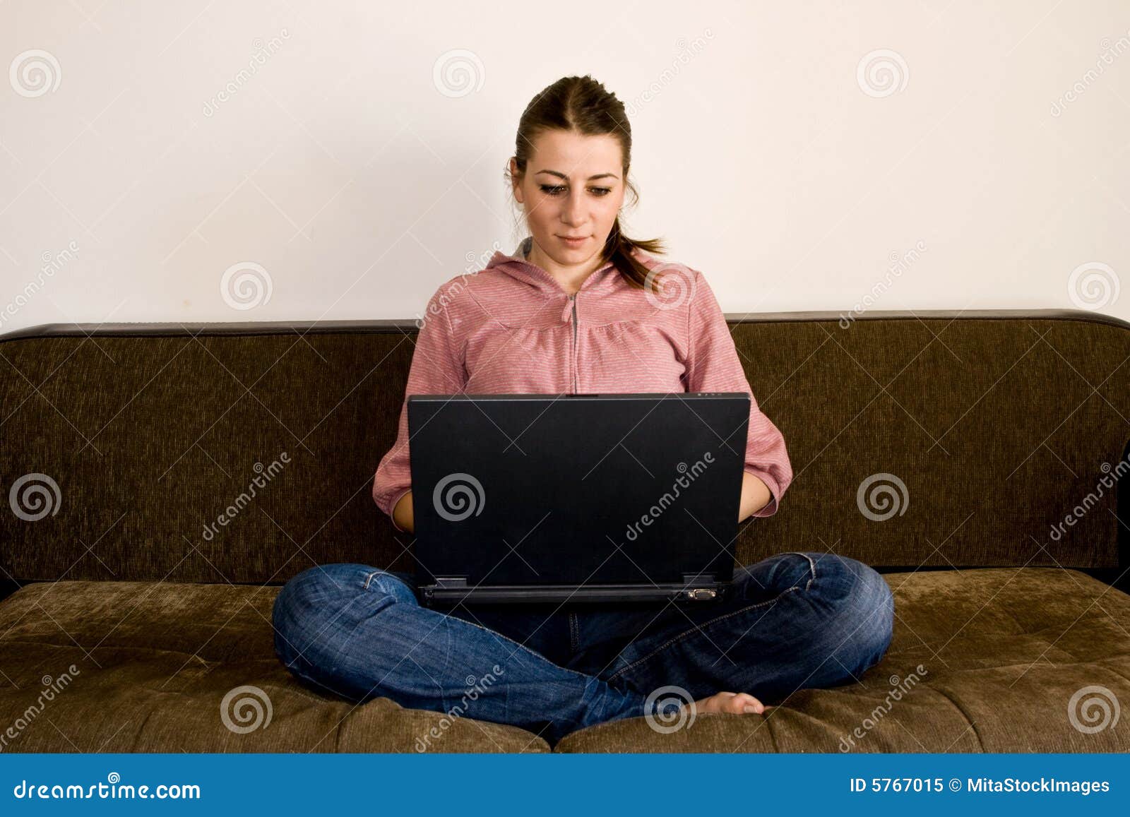 Student Using Laptop
