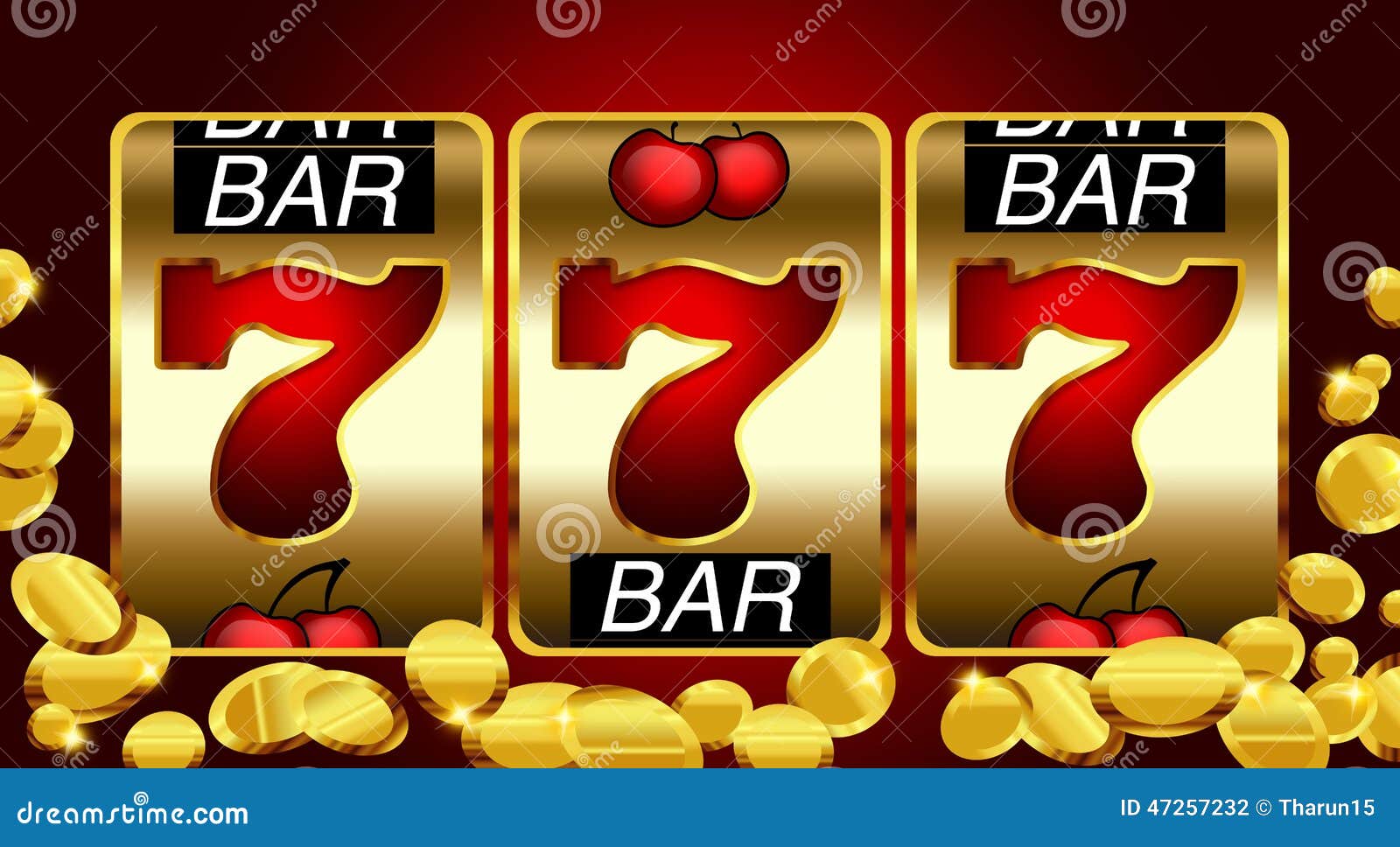 777 - Success In The Slot Machine Stock Illustration ...