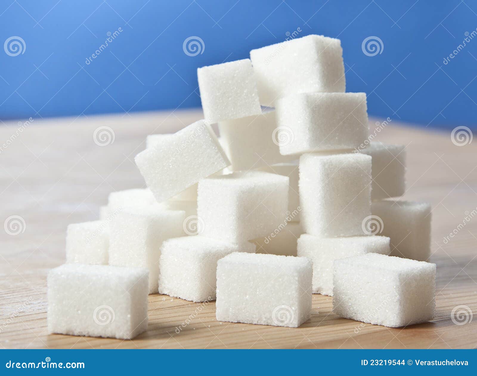 Sugar Cubes On A Table Stock Images Image 23219544