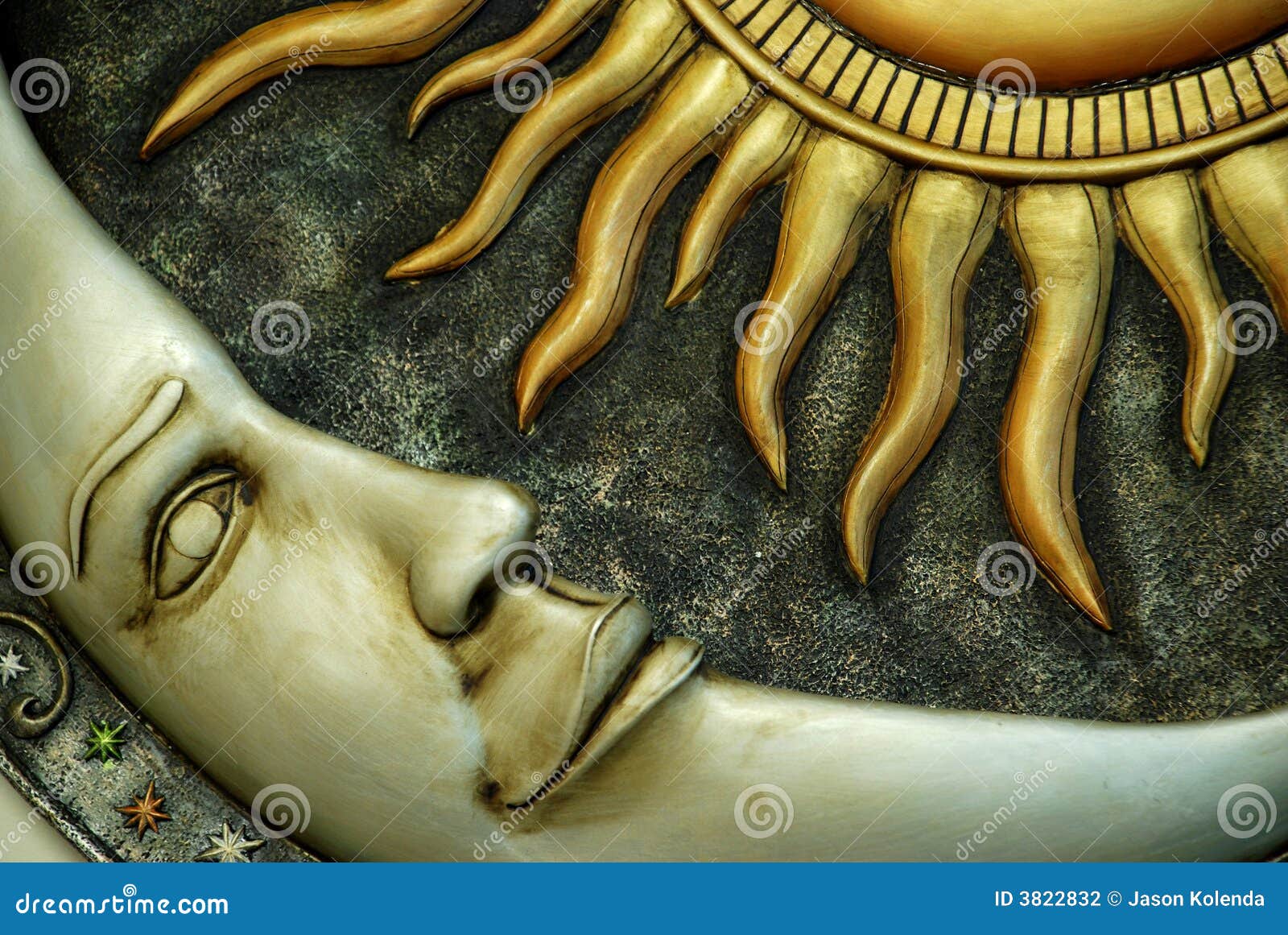 Sun And Moon Stock Photography - Image: 3822832
