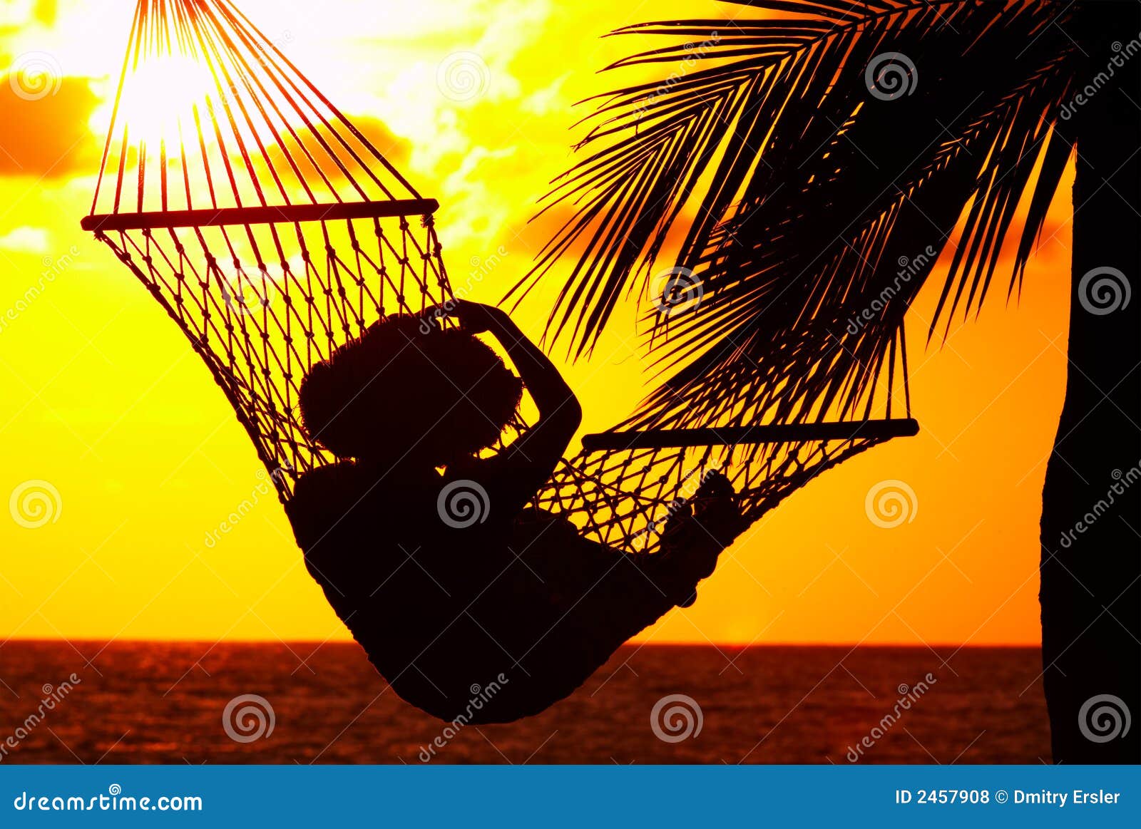 Sunset And Hammock Royalty Free Stock Photos Image 2457908