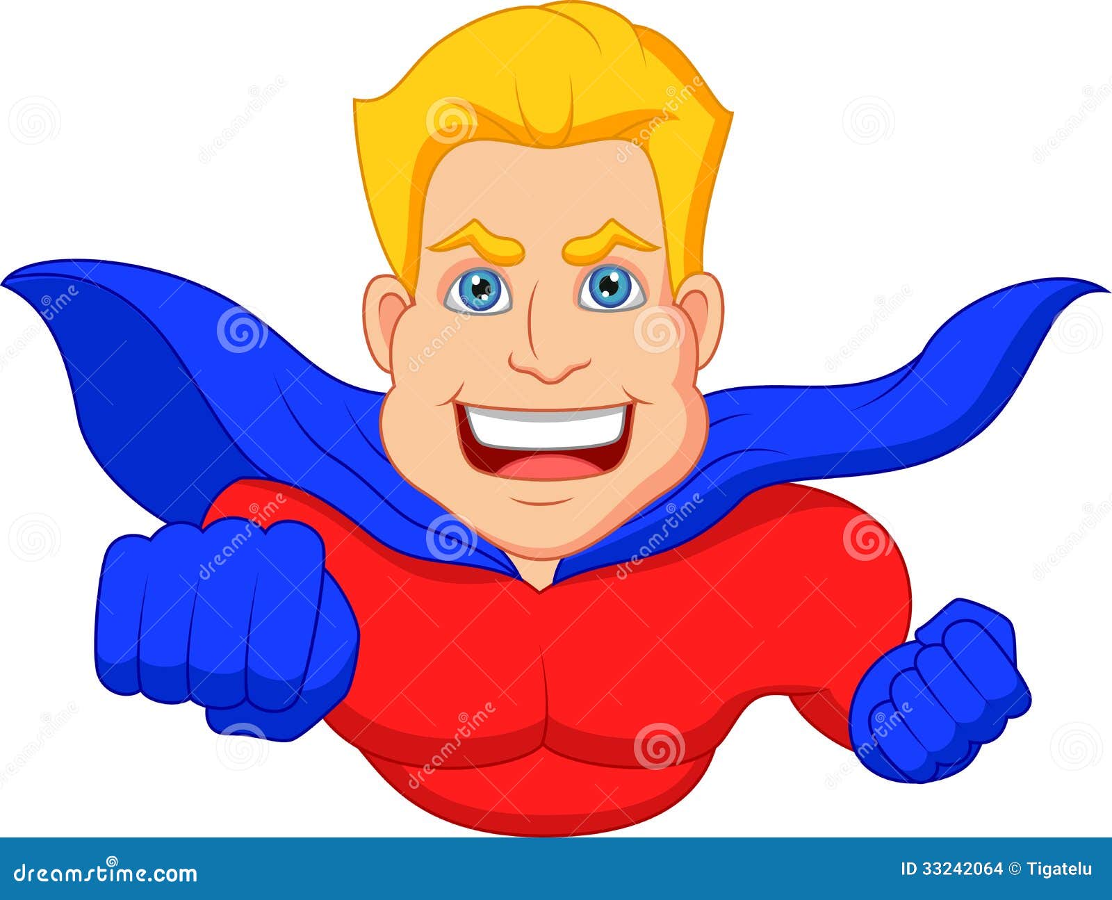 Superhero Cartoon Flying Stock Images  Image: 33242064