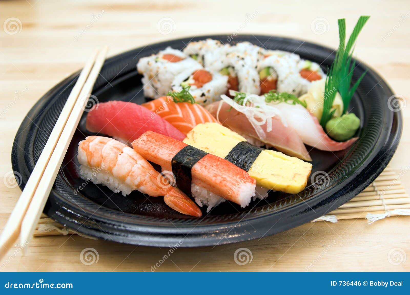 Sushi Plate Royalty Free Stock Image Image 736446