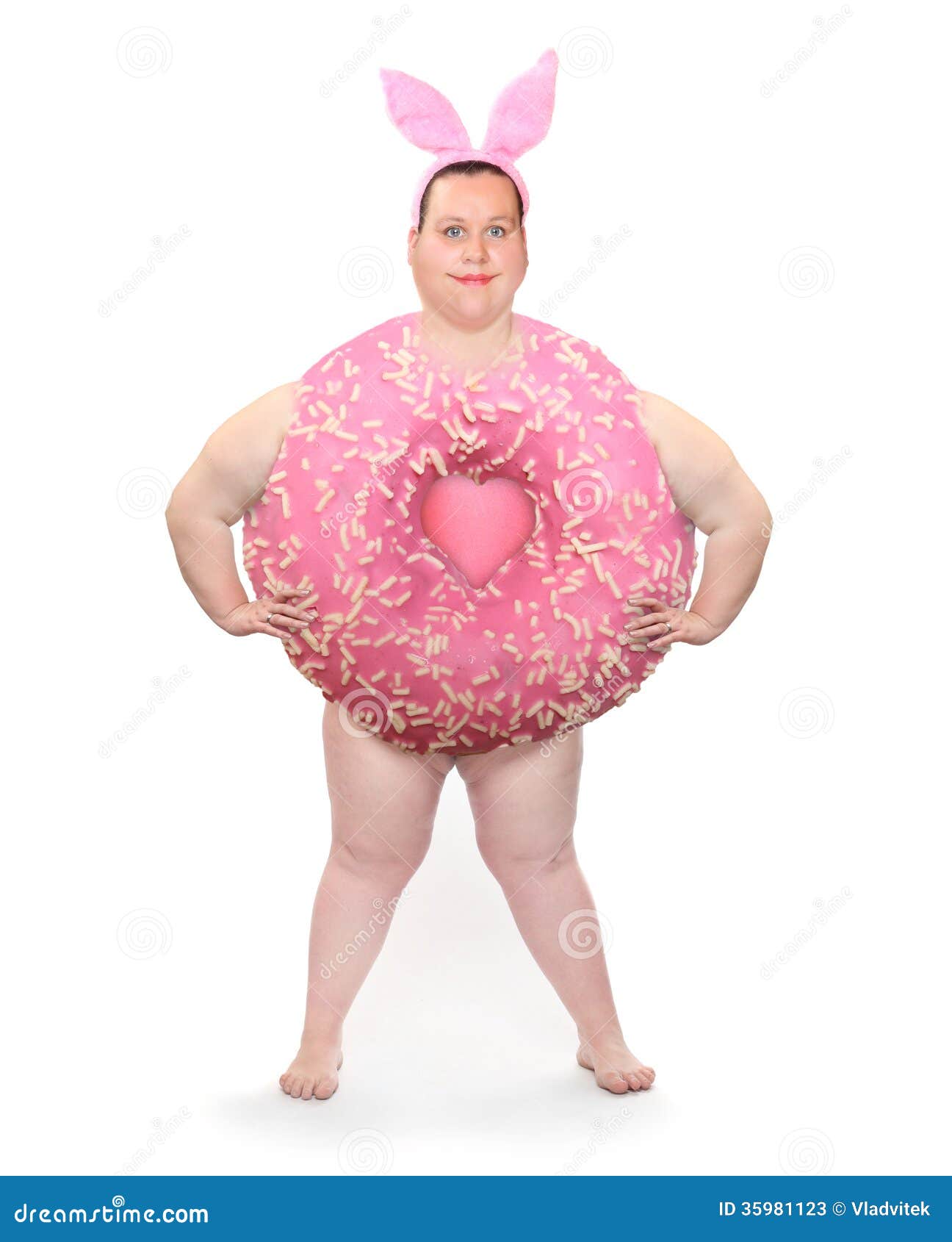 sweet-love-overweight-woman-big-pink-donut-rabbit-ears-35981123.jpg