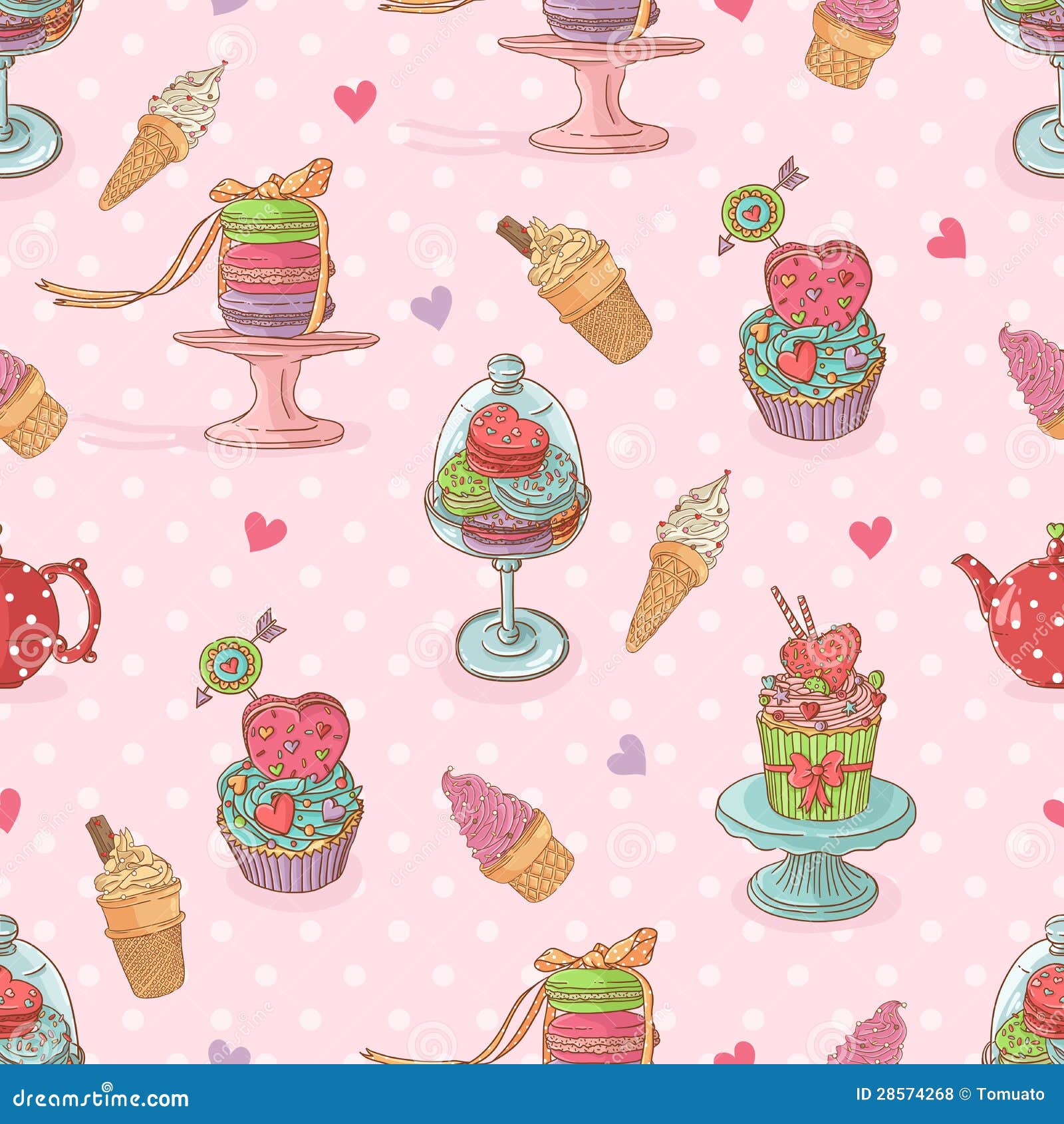 only tumblr backgrounds girly Royalty Pattern Sweet And Ice Seamless Cream Cupcakes With