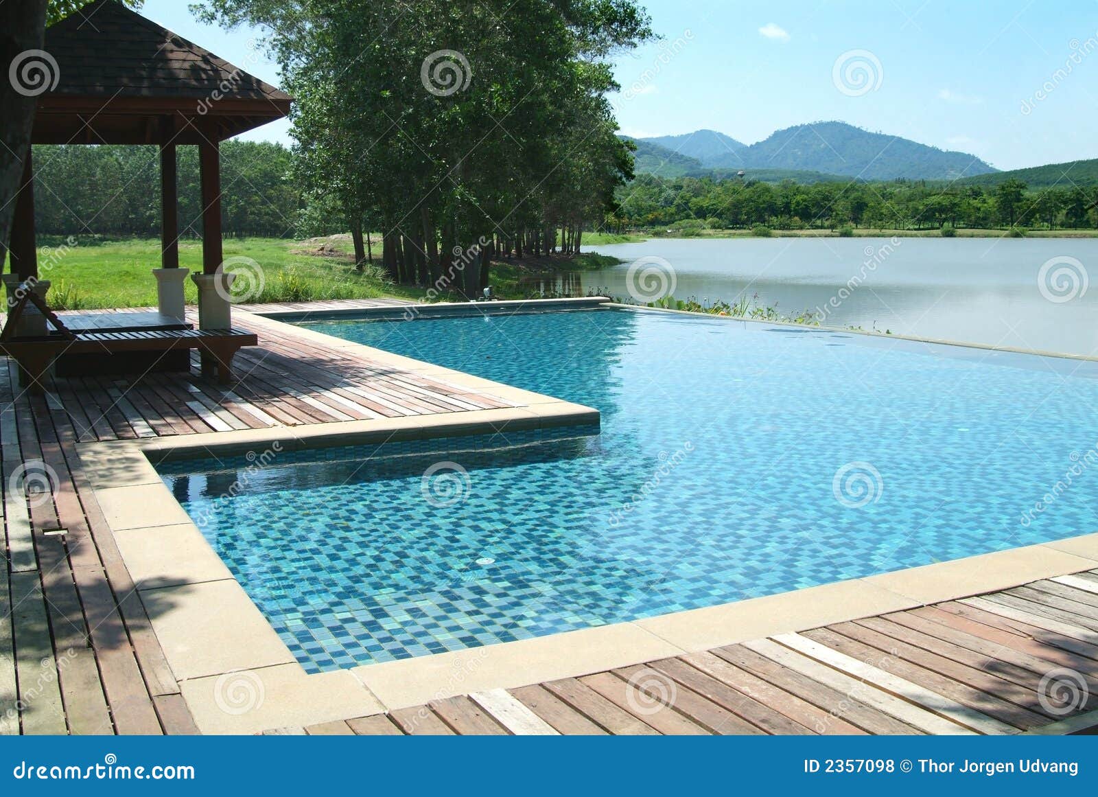 Swimming Pool In Beautiful Sce Royalty Free Stock Photos - Image ...