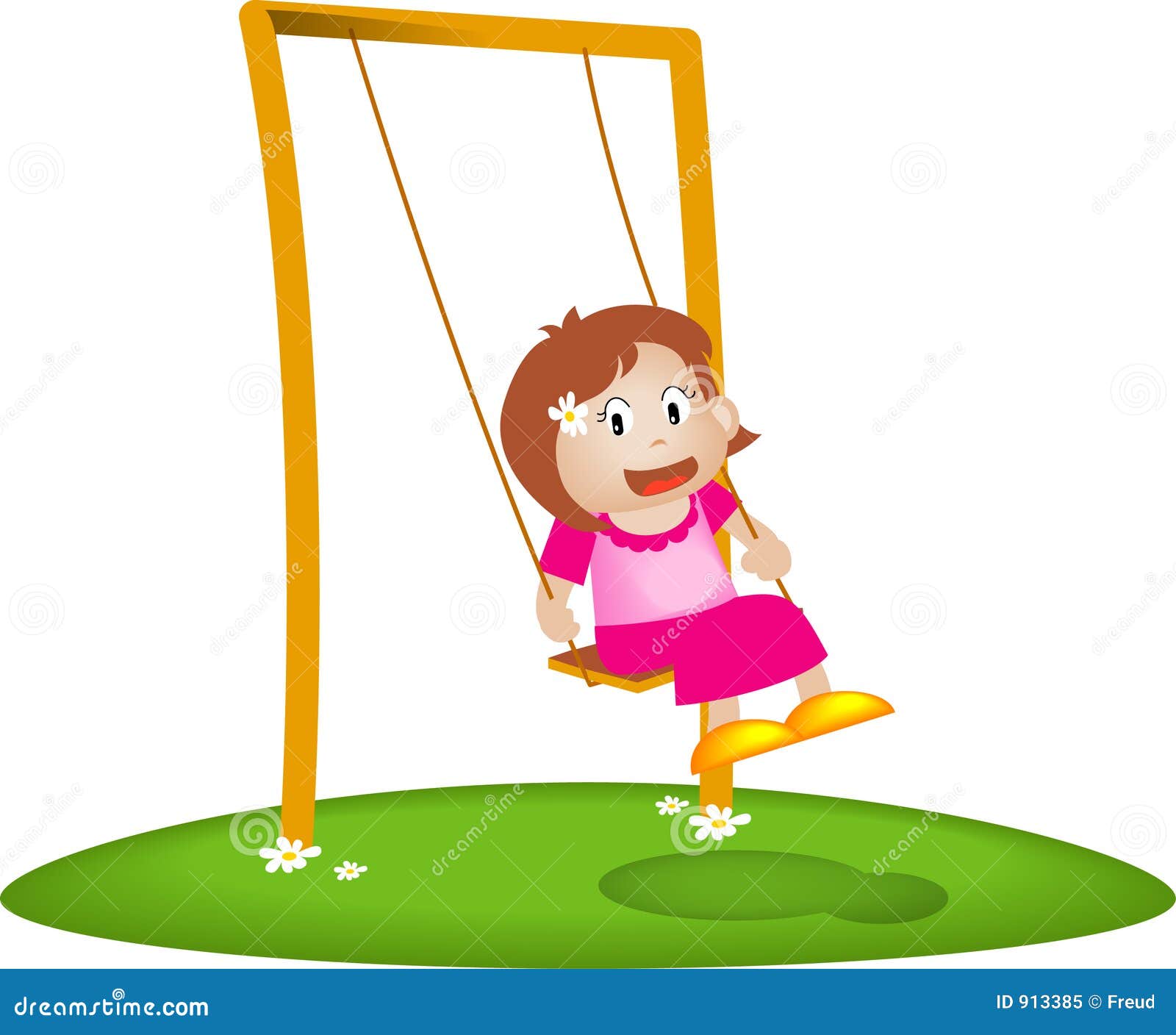 clipart girl on swing - photo #36