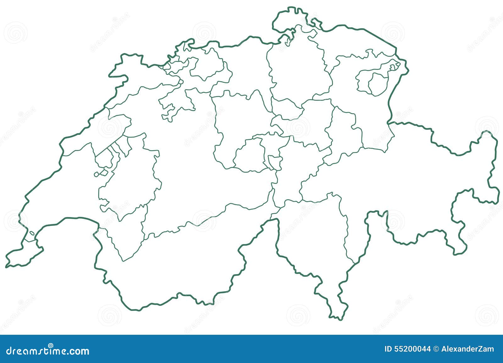 clipart map of switzerland - photo #7