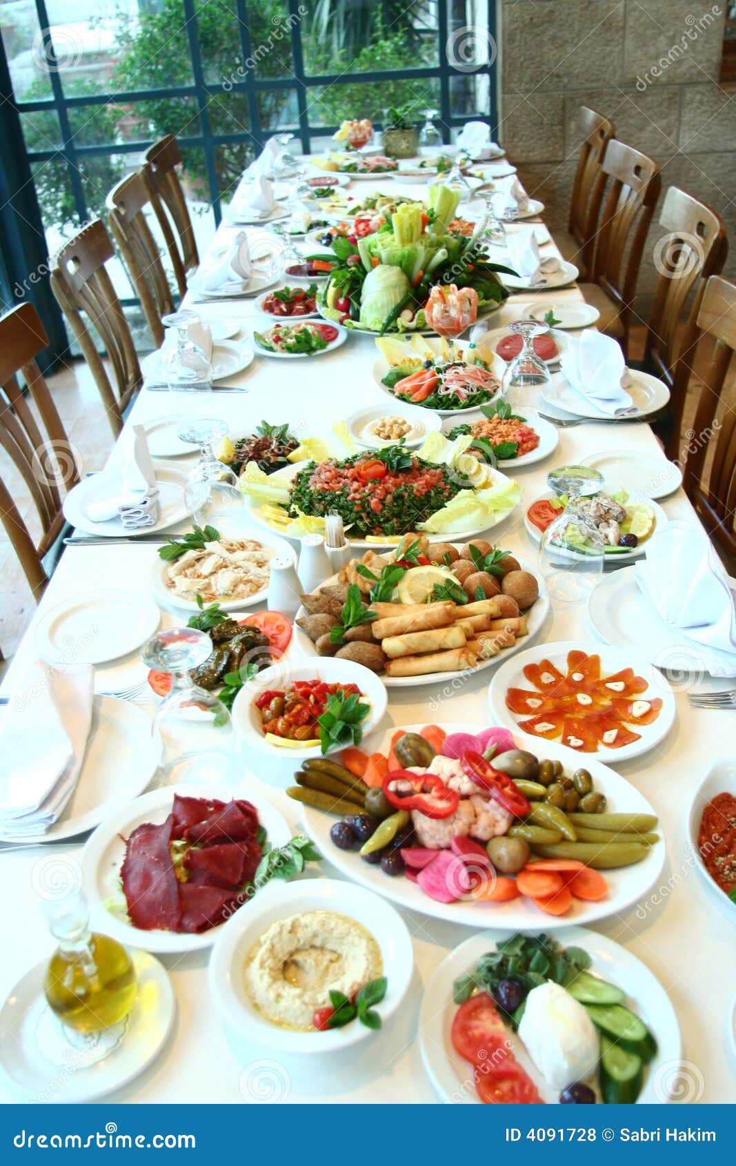 Table Full Of Food Royalty Free Stock Photos - Image: 4091728