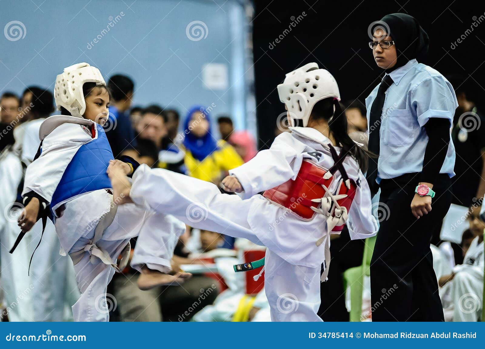 Taekwondo Tournament Kids As Young As Years Old Participating Penang Inter School Championship Tm Wtf 34785414 