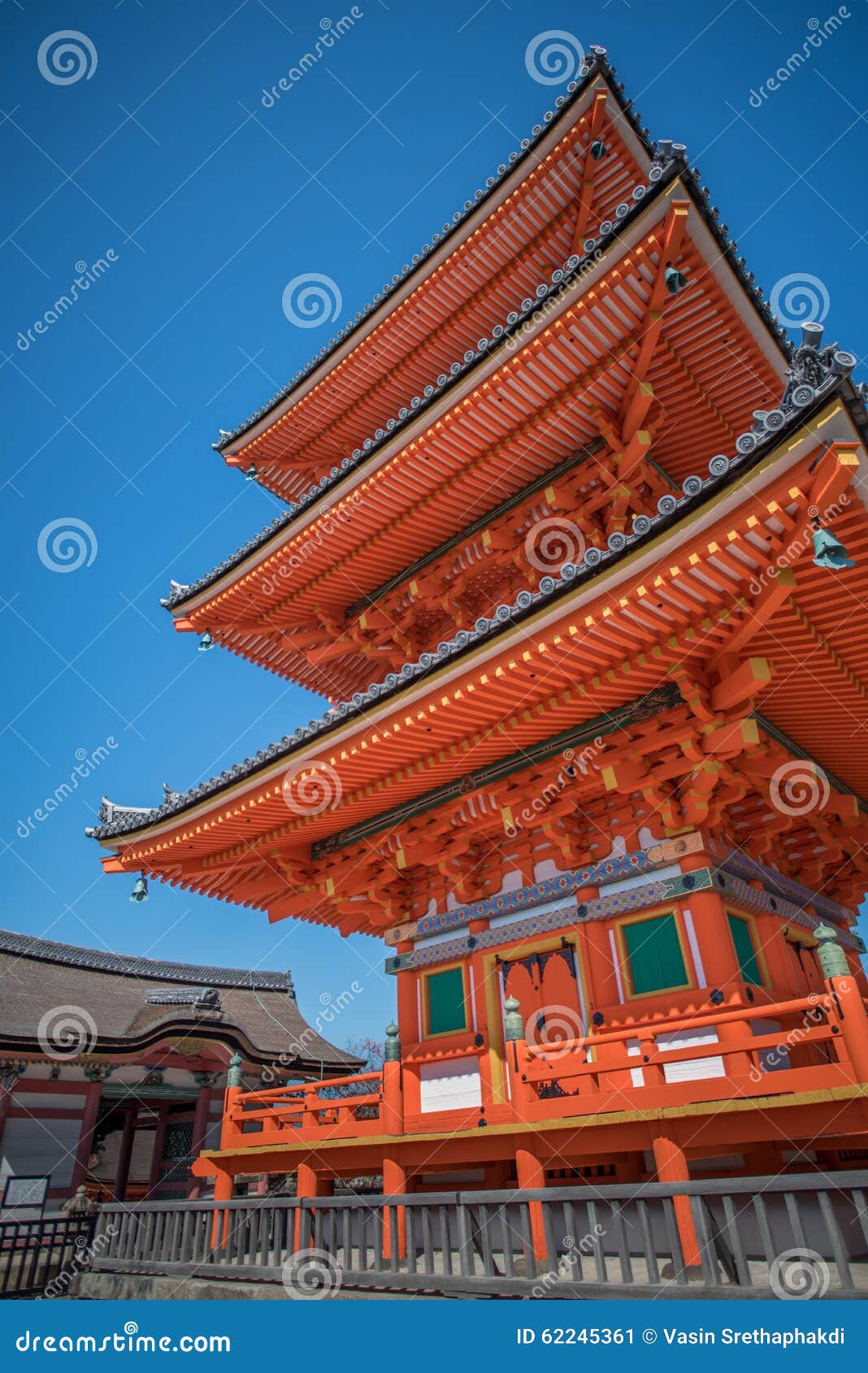 taisan籍寺庙附近的清水寺寺庙在京都.