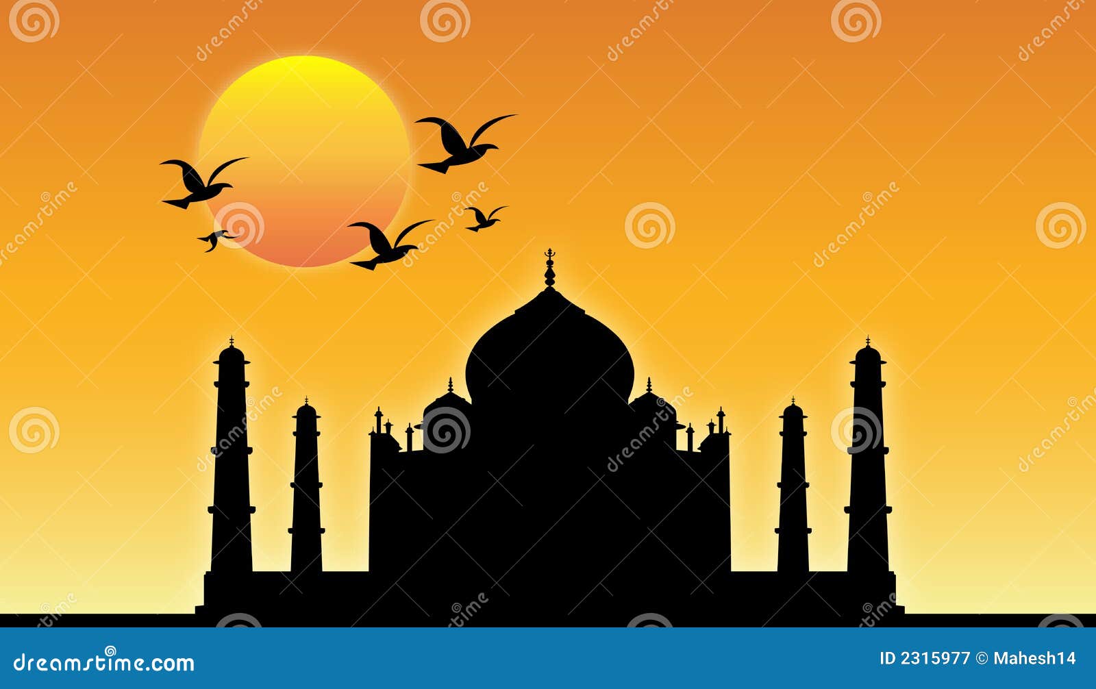 clip art taj mahal vector - photo #15