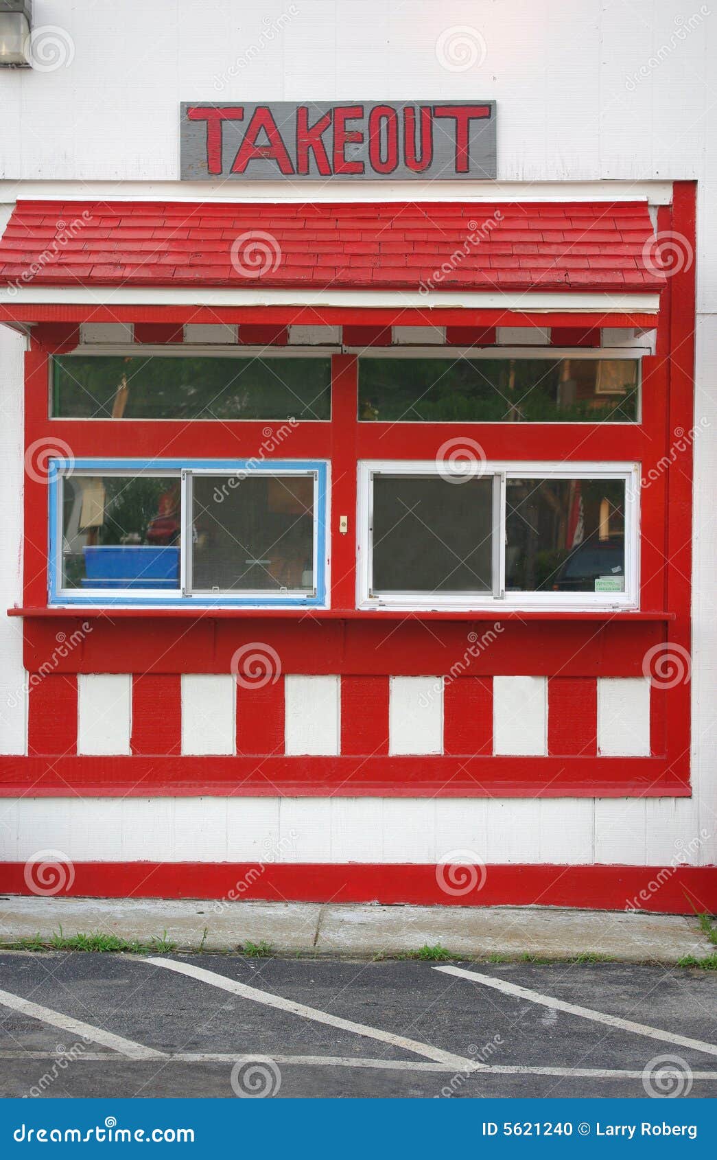 Take Out Window Stock Photo Image 5621240