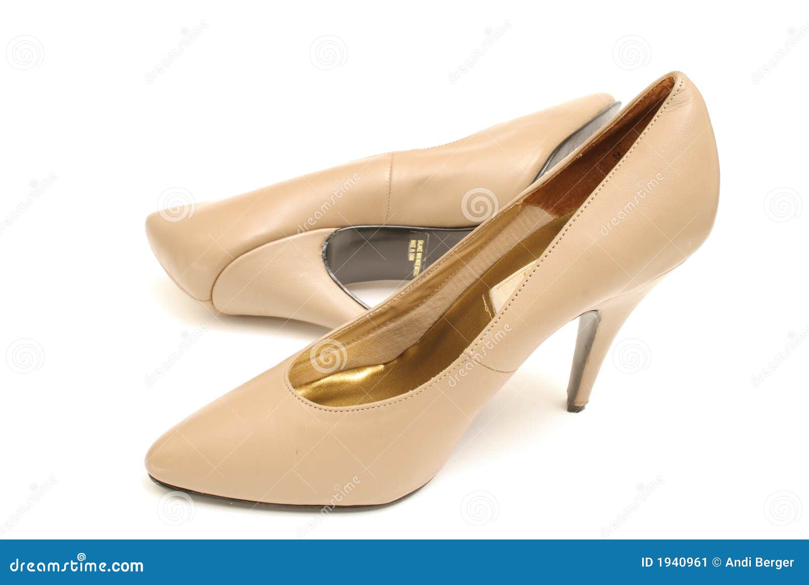 Tan High Heel Shoes Stock Image - Image: 1940961