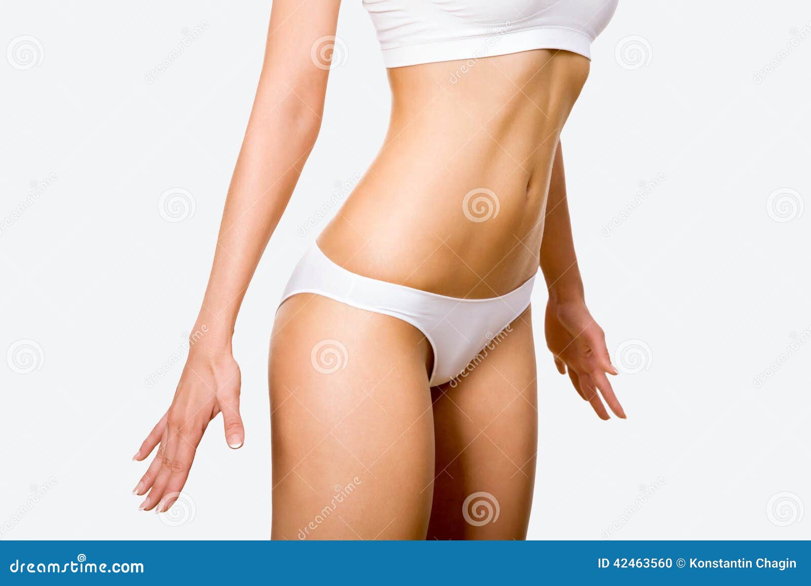 Tanned Woman S Body Stock Photo Image Of Silhouette