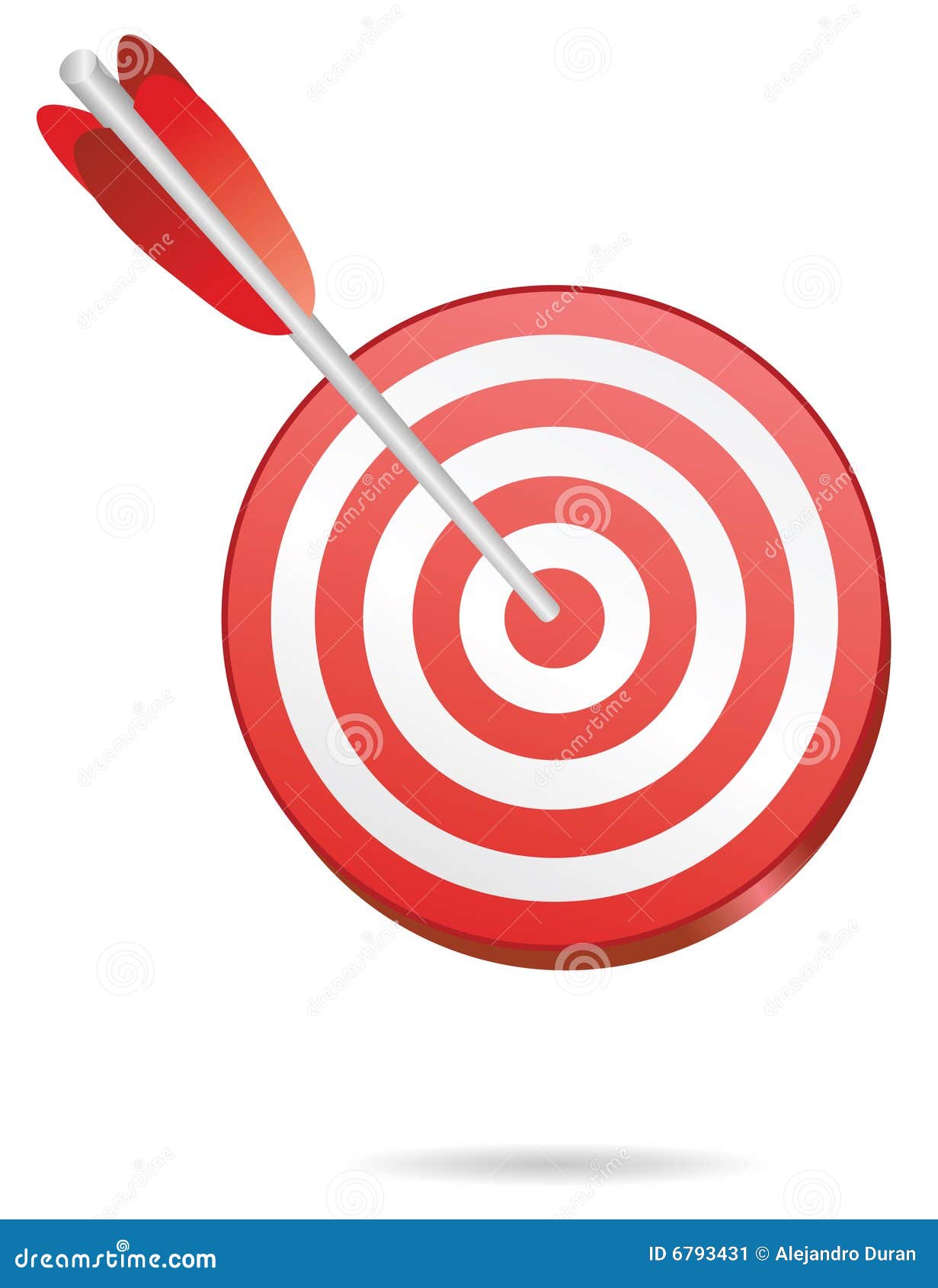 Target One Arrow Stock Image - Image: 6793431
