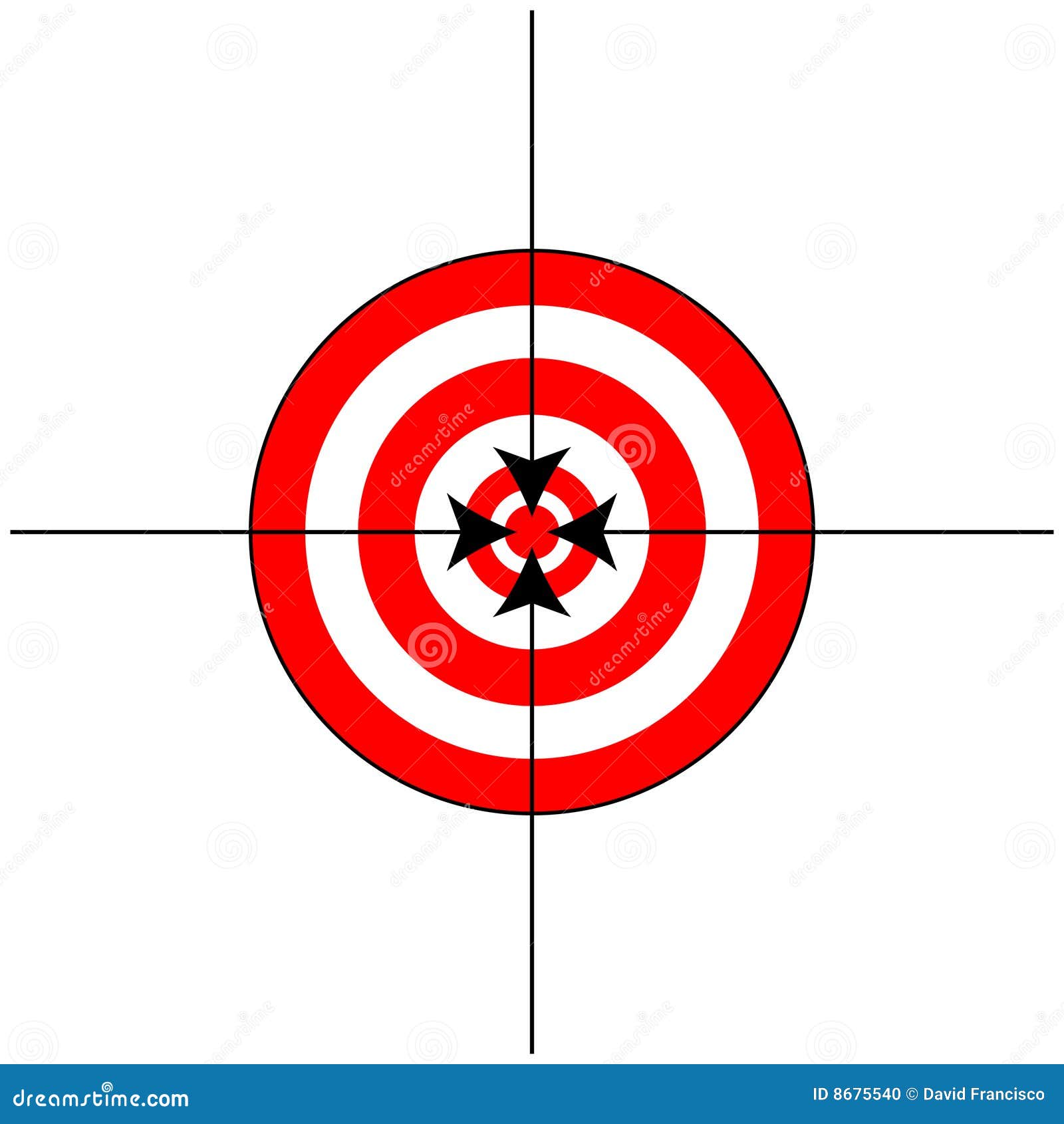 Target Sign With Crosshairs Stock Photo - Image: 8675540